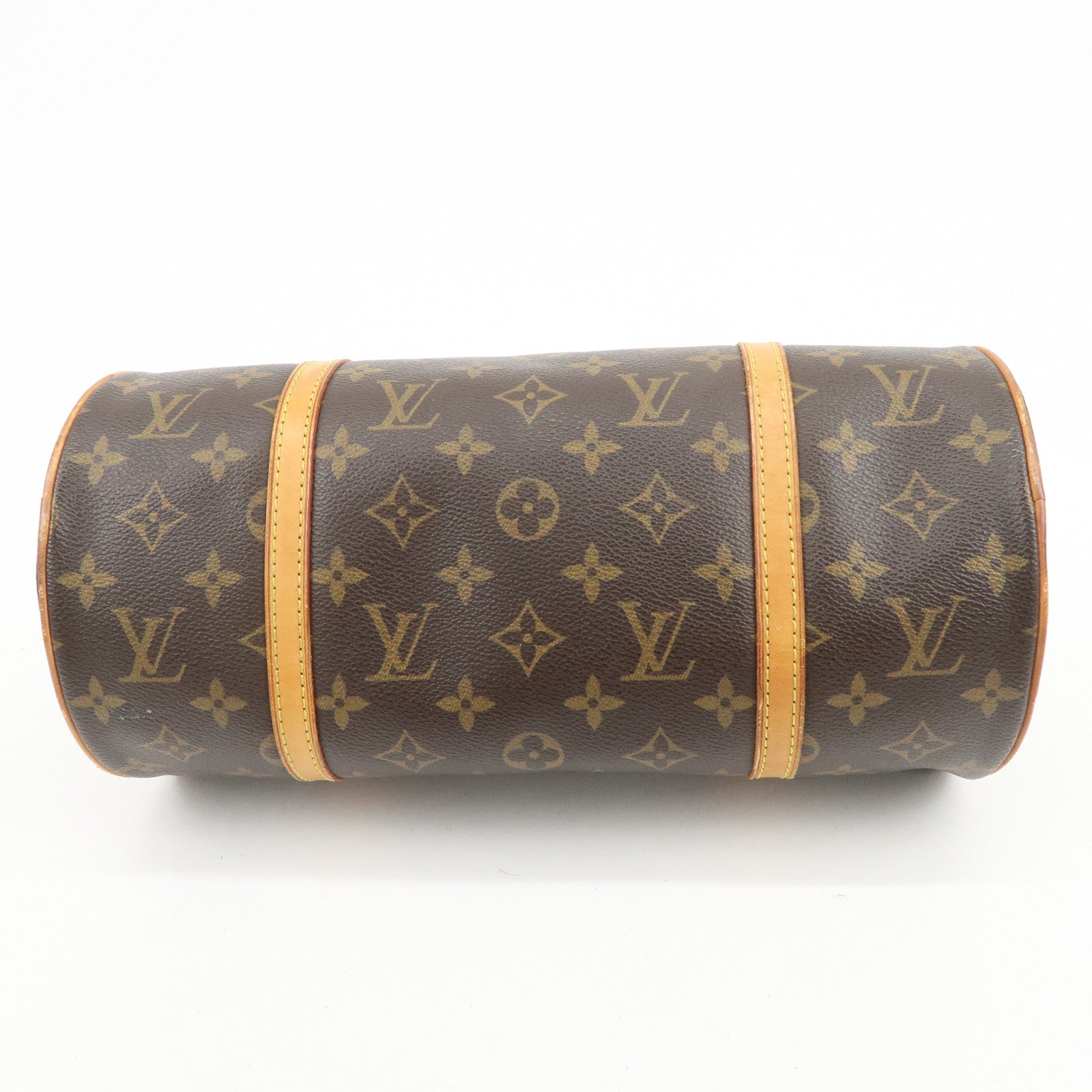 Louis Vuitton Monogram Papillon 30 Hand Bag Brown M51385