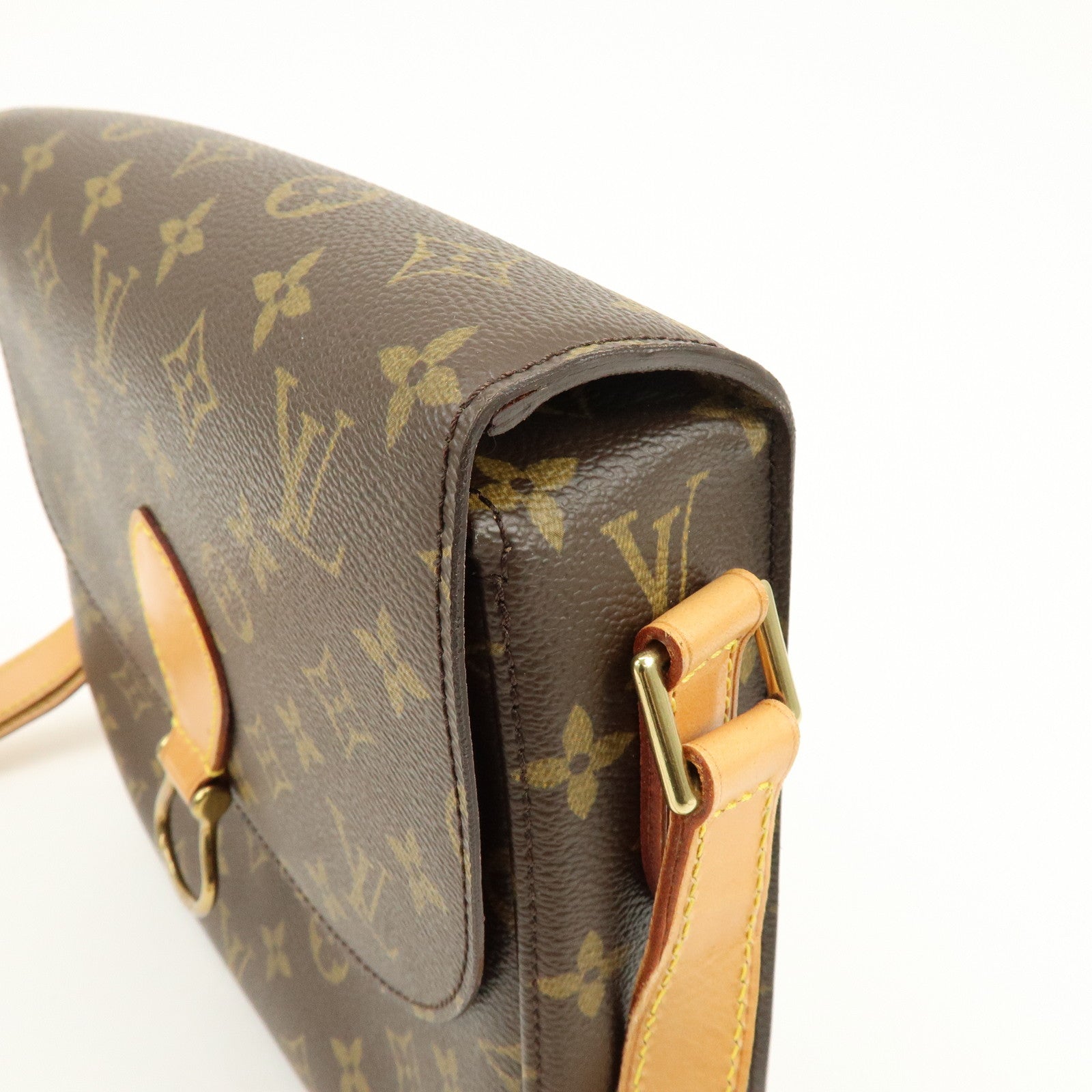 Louis Vuitton Monogram Saint Cloud GM Shoulder Bag Brown M51242