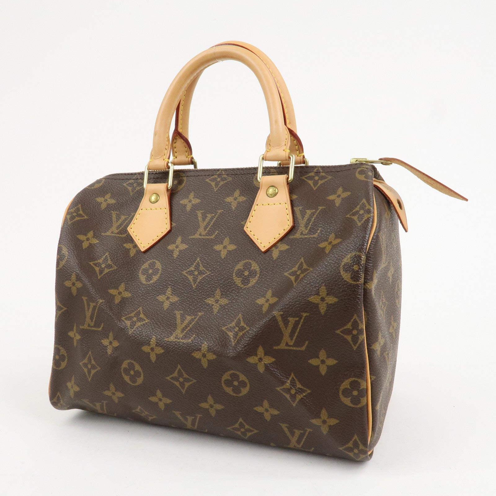 Louis Vuitton Monogram Speedy 25 Boston Bag Brown M41528