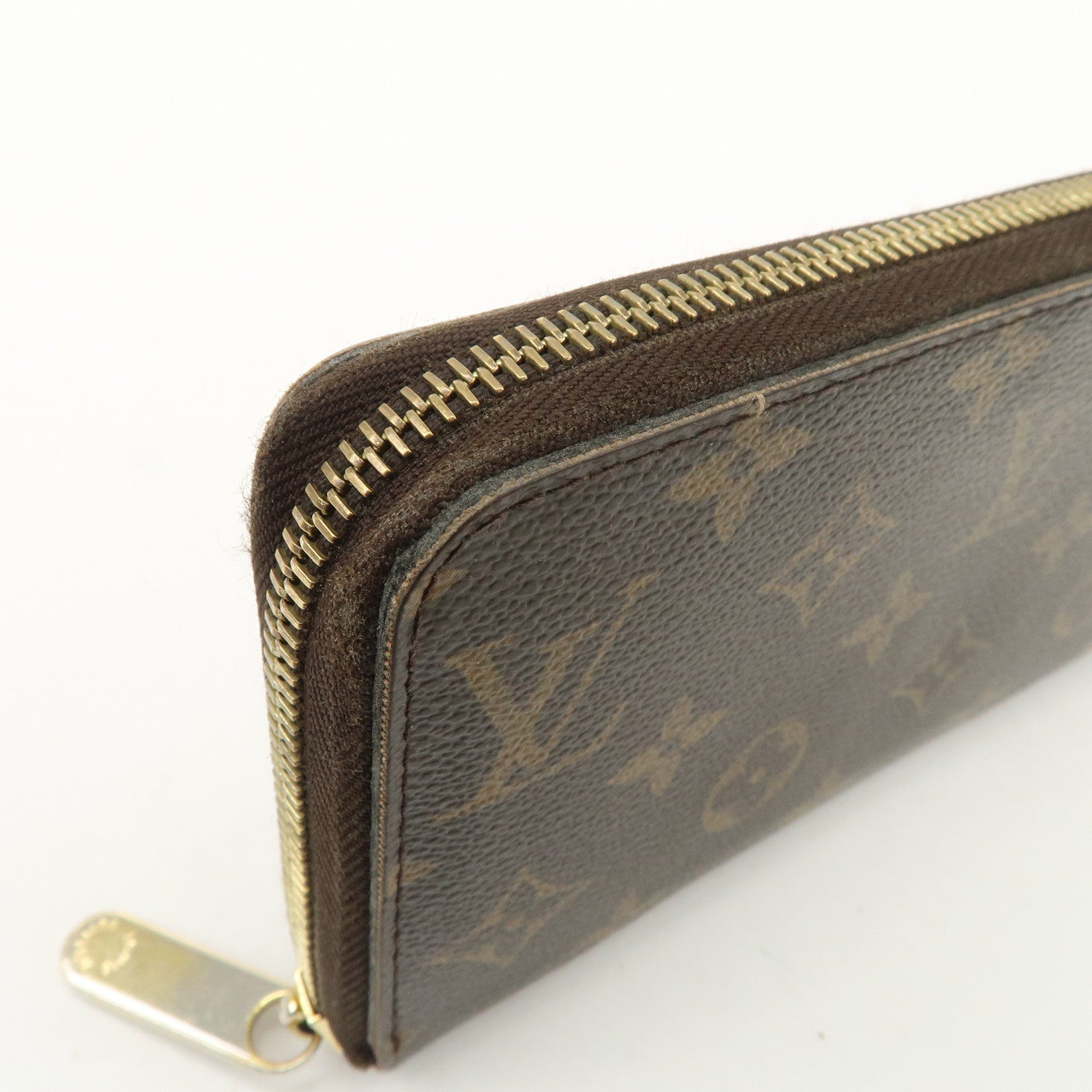 Louis Vuitton Set of 2 Monogram Canvas Round Zippy Long Wallet M60017 Used
