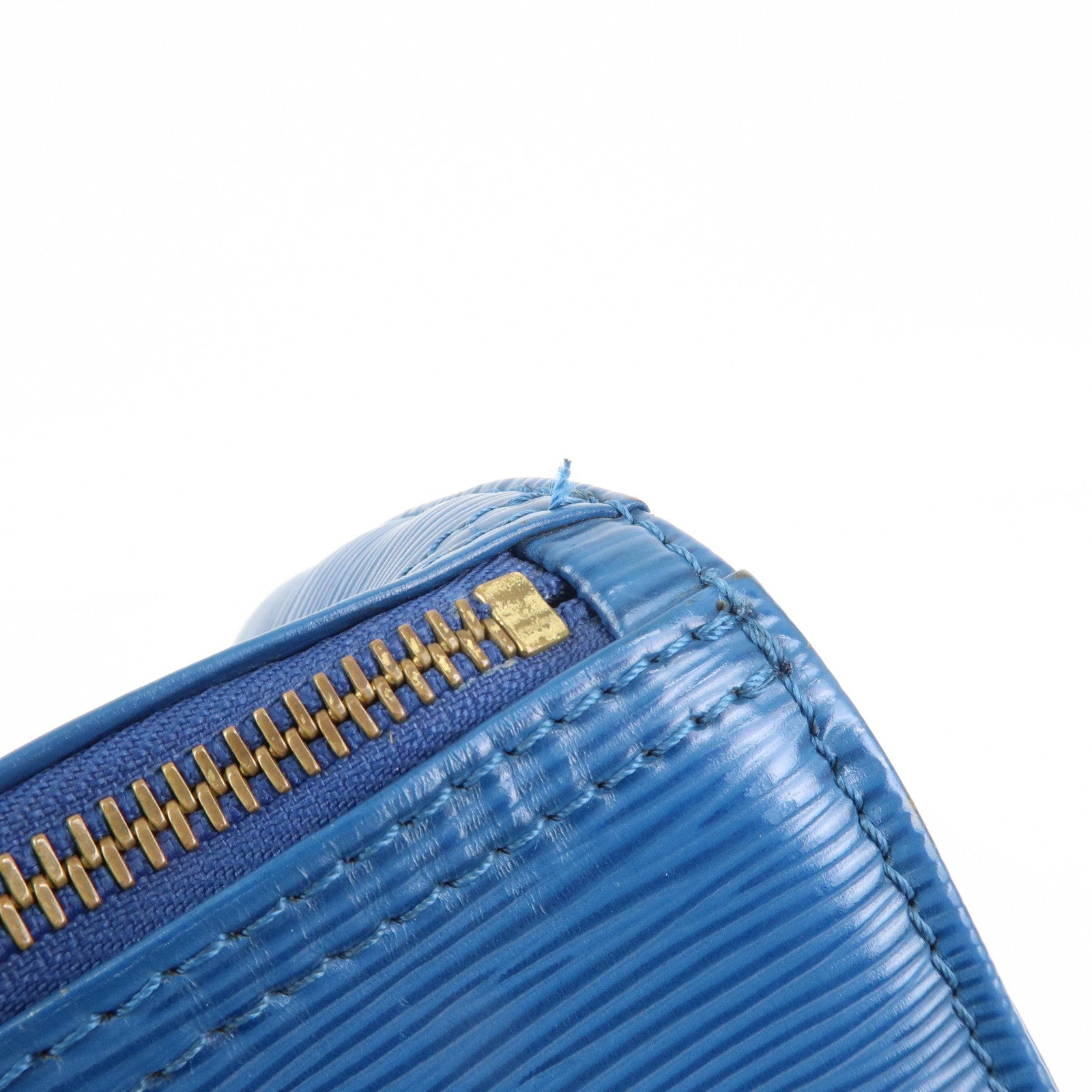 Louis Vuitton Epi Speedy 25 Hand Bag Boston Bag Blue M43015 Used