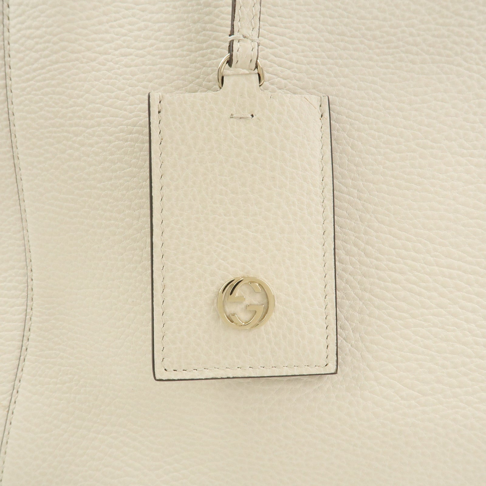 GUCCI Interlocking G Swing Large Tote Bag Shoulder Bag Ivory 354397