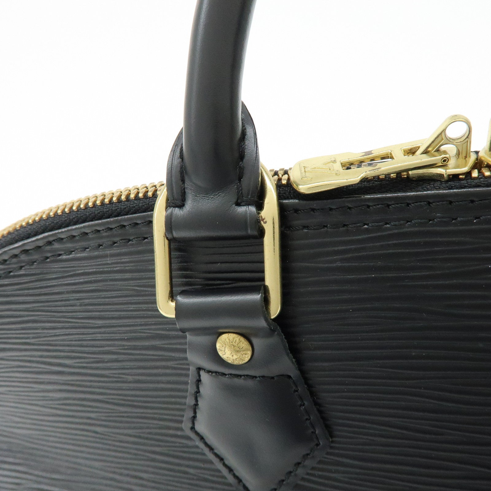 Louis Vuitton Epi Alma Hand Bag Noir Black M52142