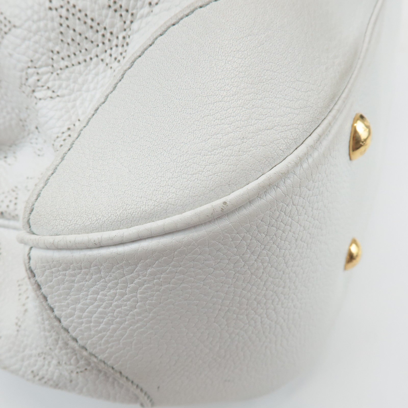 Louis Vuitton Monogram Mahina Solar PM Hand Bag Blanc M93126 Used