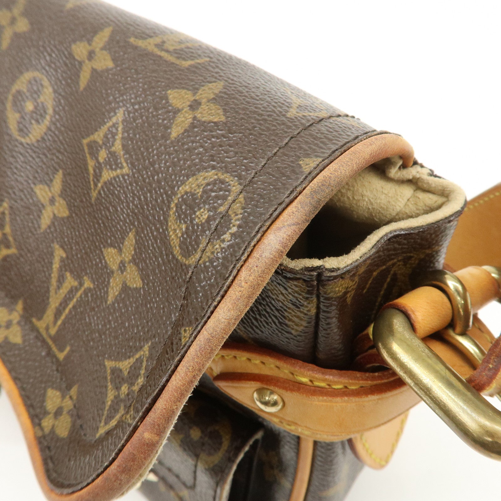 Louis Vuitton Monogram Hudson PM Shoulder Bag Brown M40047