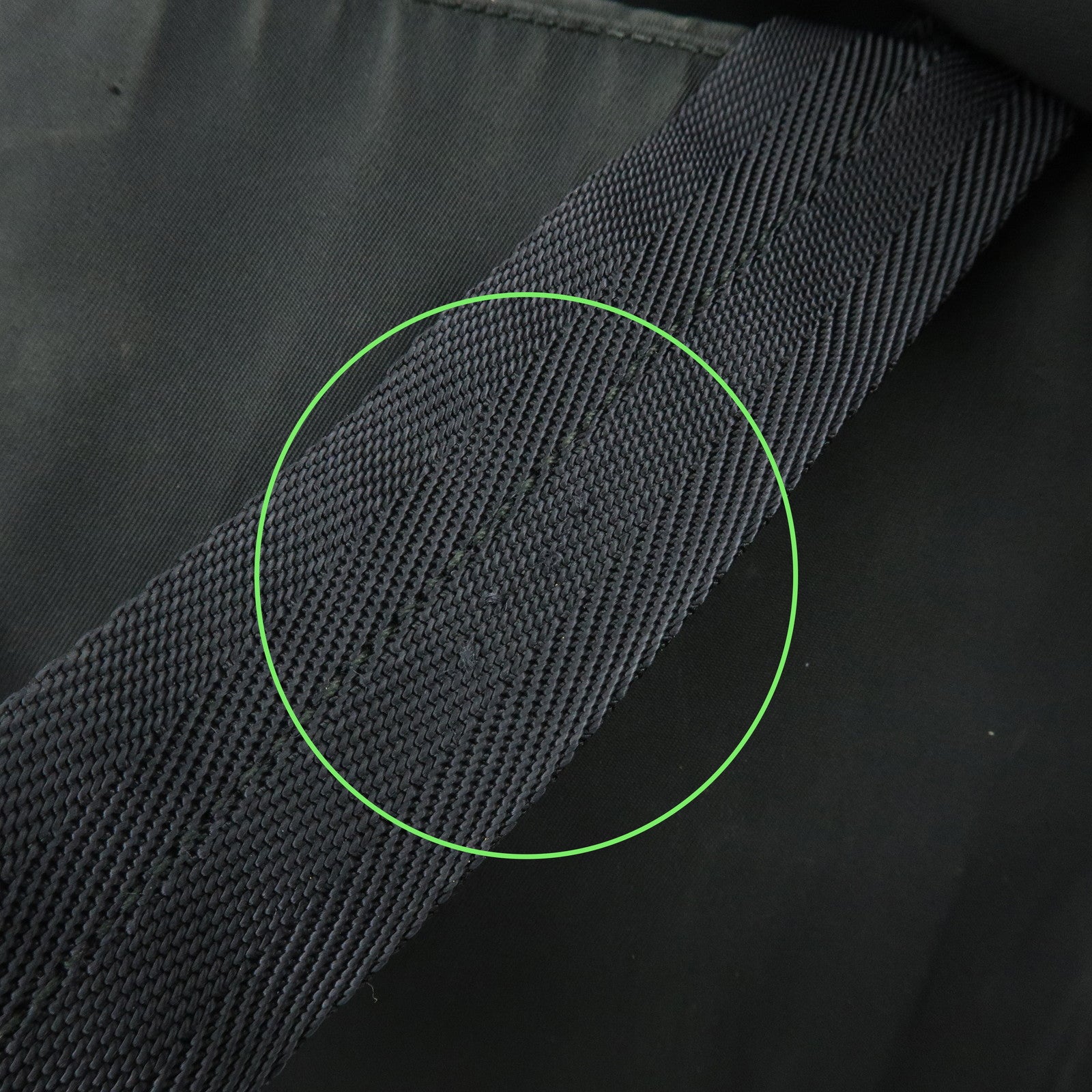 PRADA Triangle Logo Nylon Leather Backpack Rucksuck Black