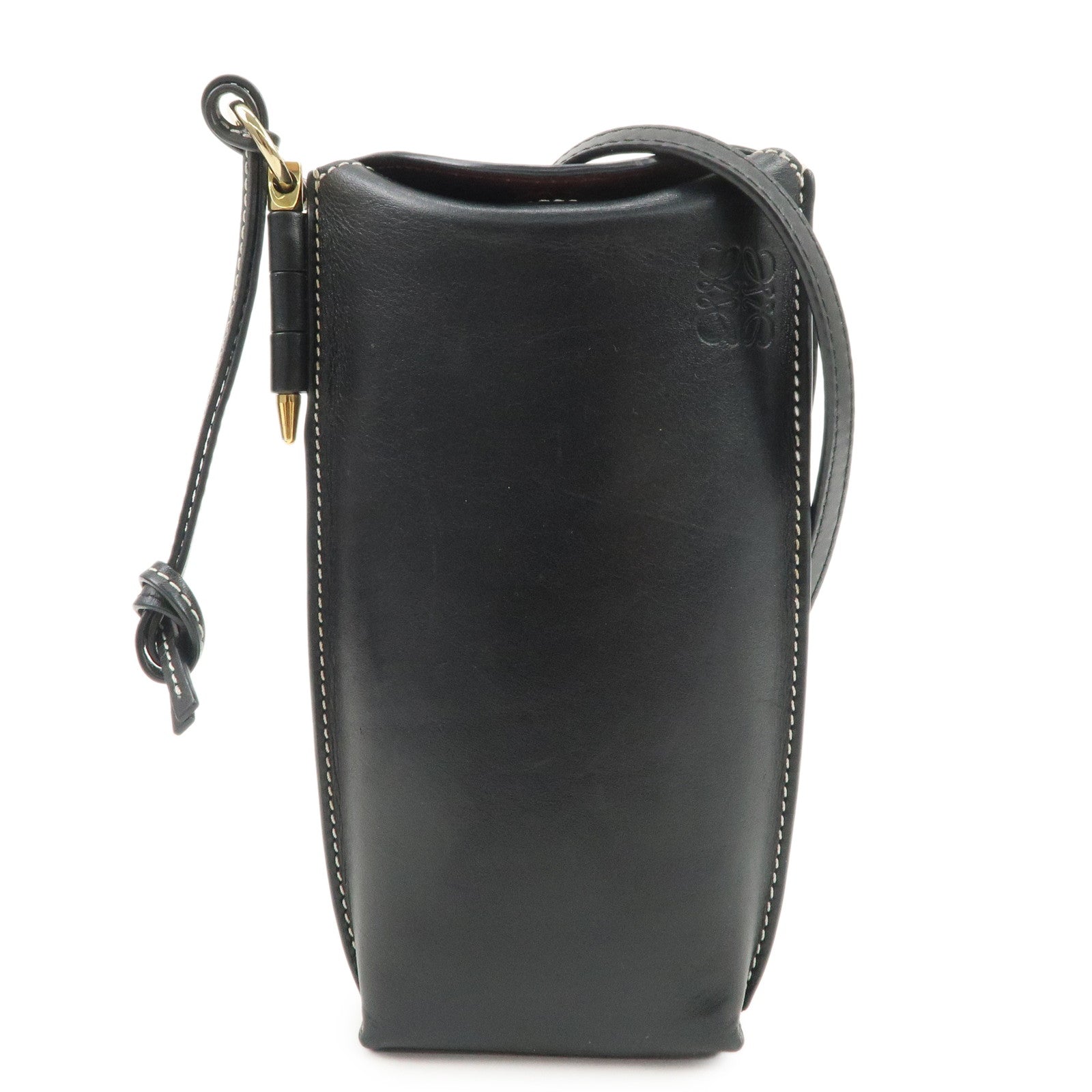 LOEWE Gate Pocket Shoulder Bag Crossbody Bag Black