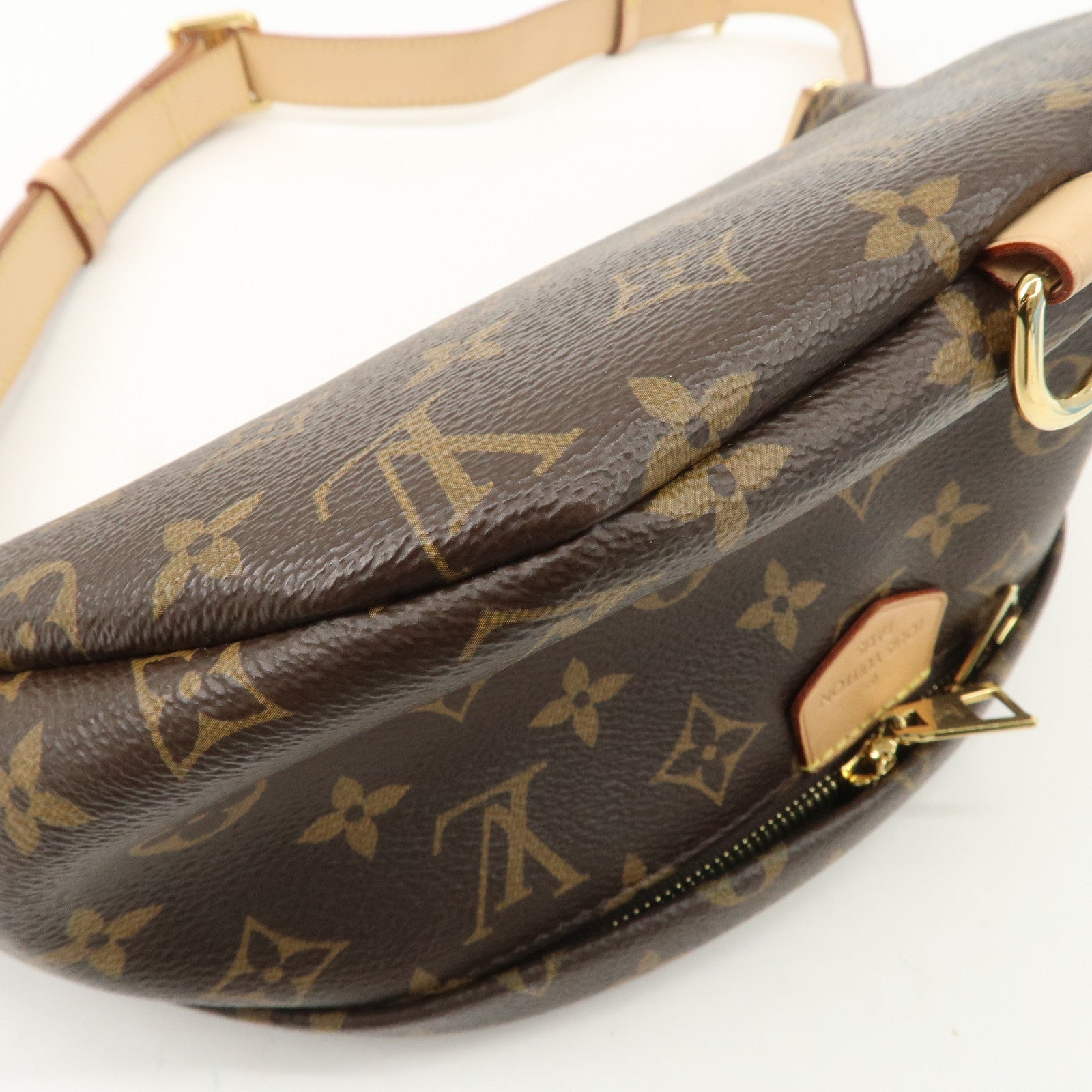 Louis Vuitton Monogram Bumbag Crossbody Bag Brown M43644 Used