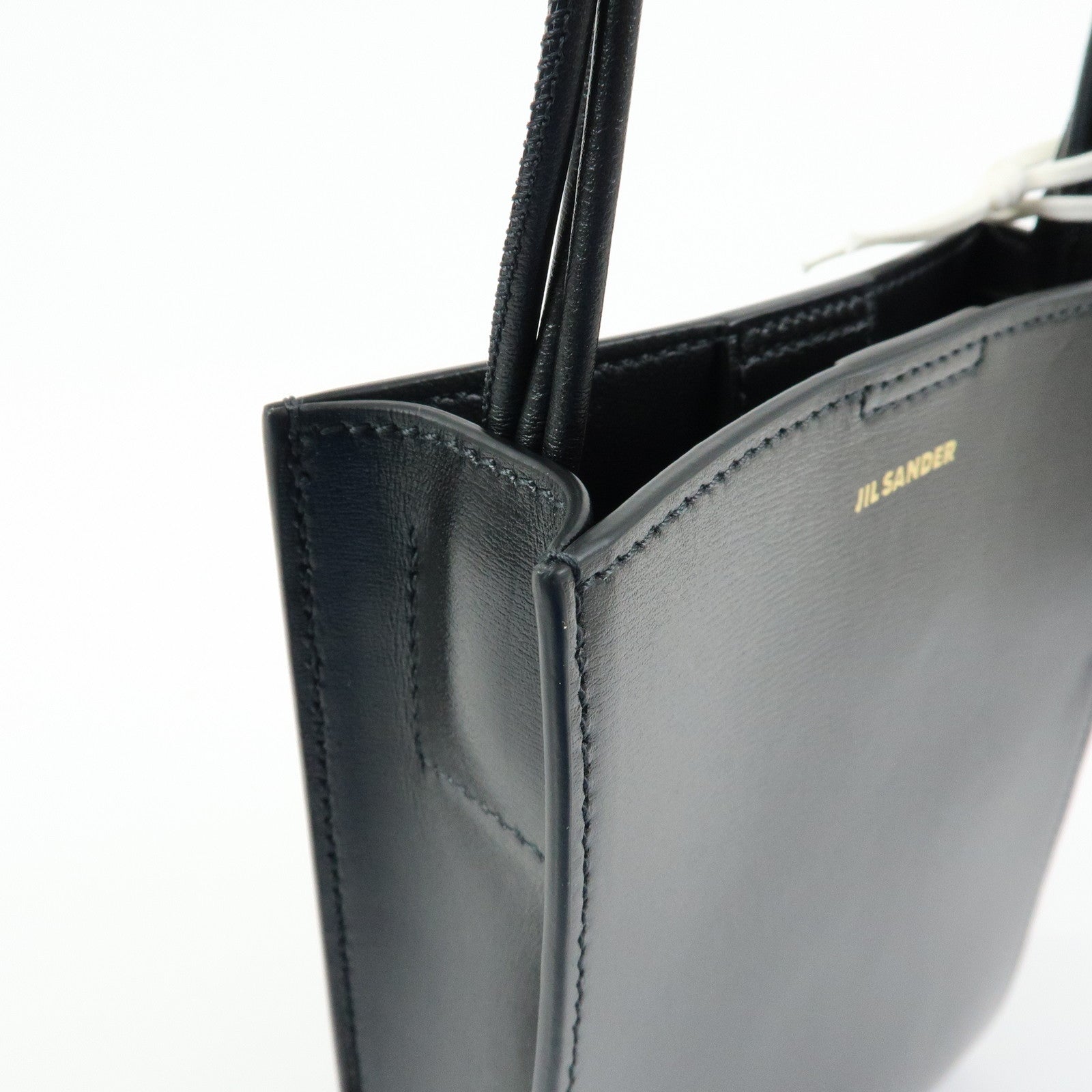JIL SANDER Tangle Leather Small Shoulder Bag Crossbody Bag Black