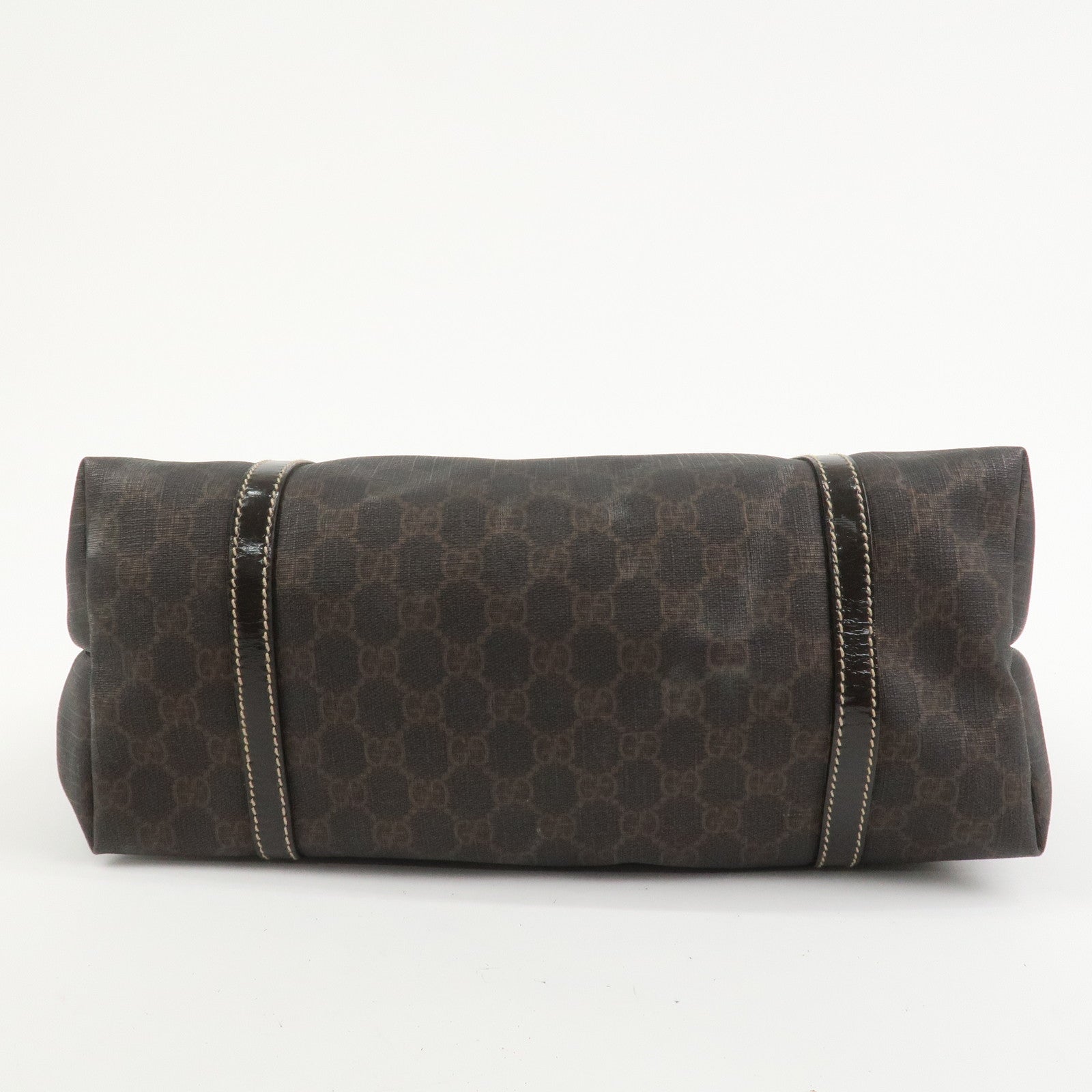 GUCCI GG Supreme Tote Bag Shoulder Bag Dark Brown 197953