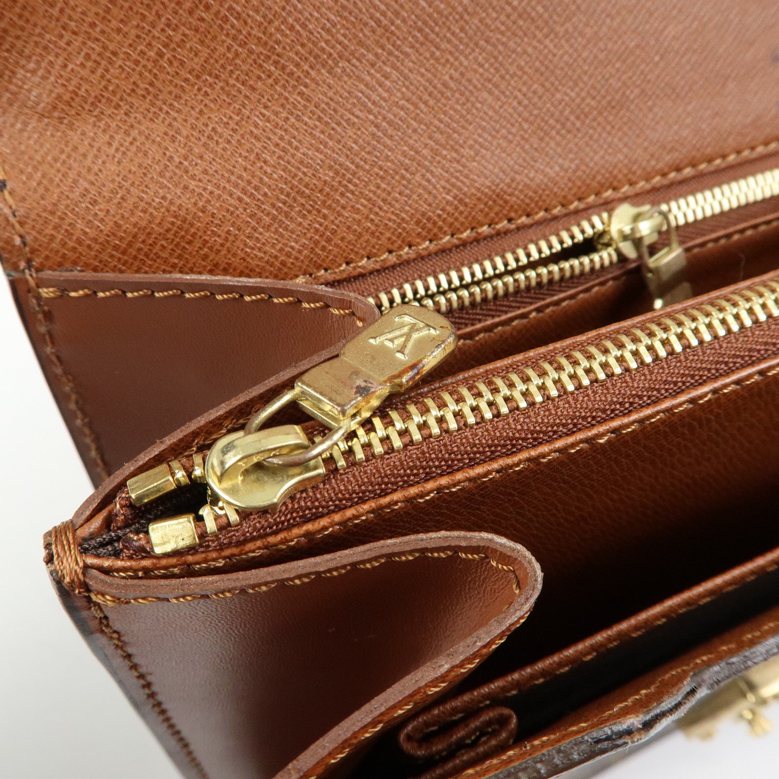 Louis Vuitton Monogram Concorde Hand Bag Brown M51190