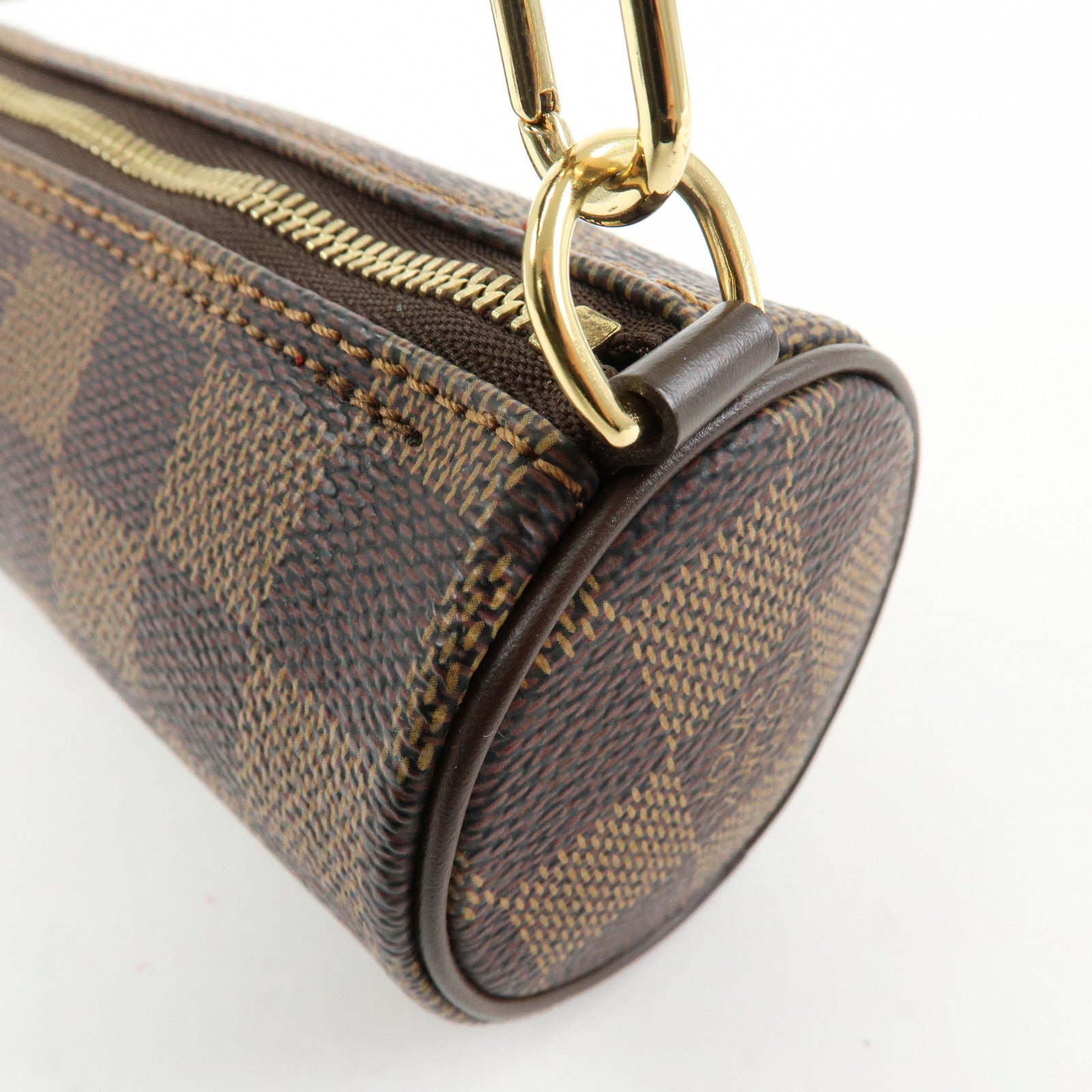 Louis Vuitton Damier Ebene Mini Pouch for Papillon Bag Brown