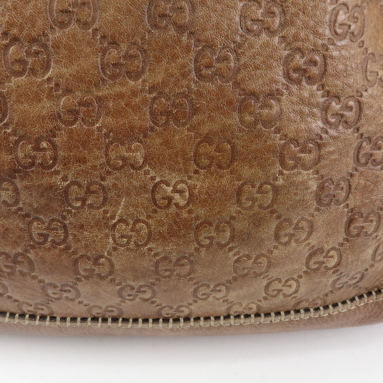 GUCCI Bamboo New Jackie Guccissima Leather Shoulder Bag 218491