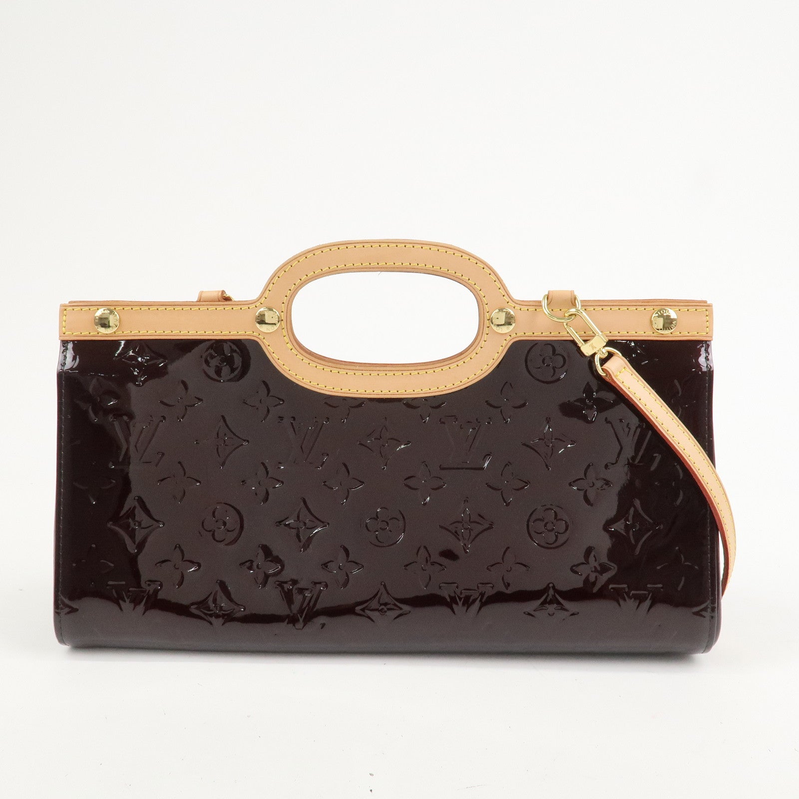 Louis Vuitton Monogram Vernis Roxbury Drive Bag Amarante M91995