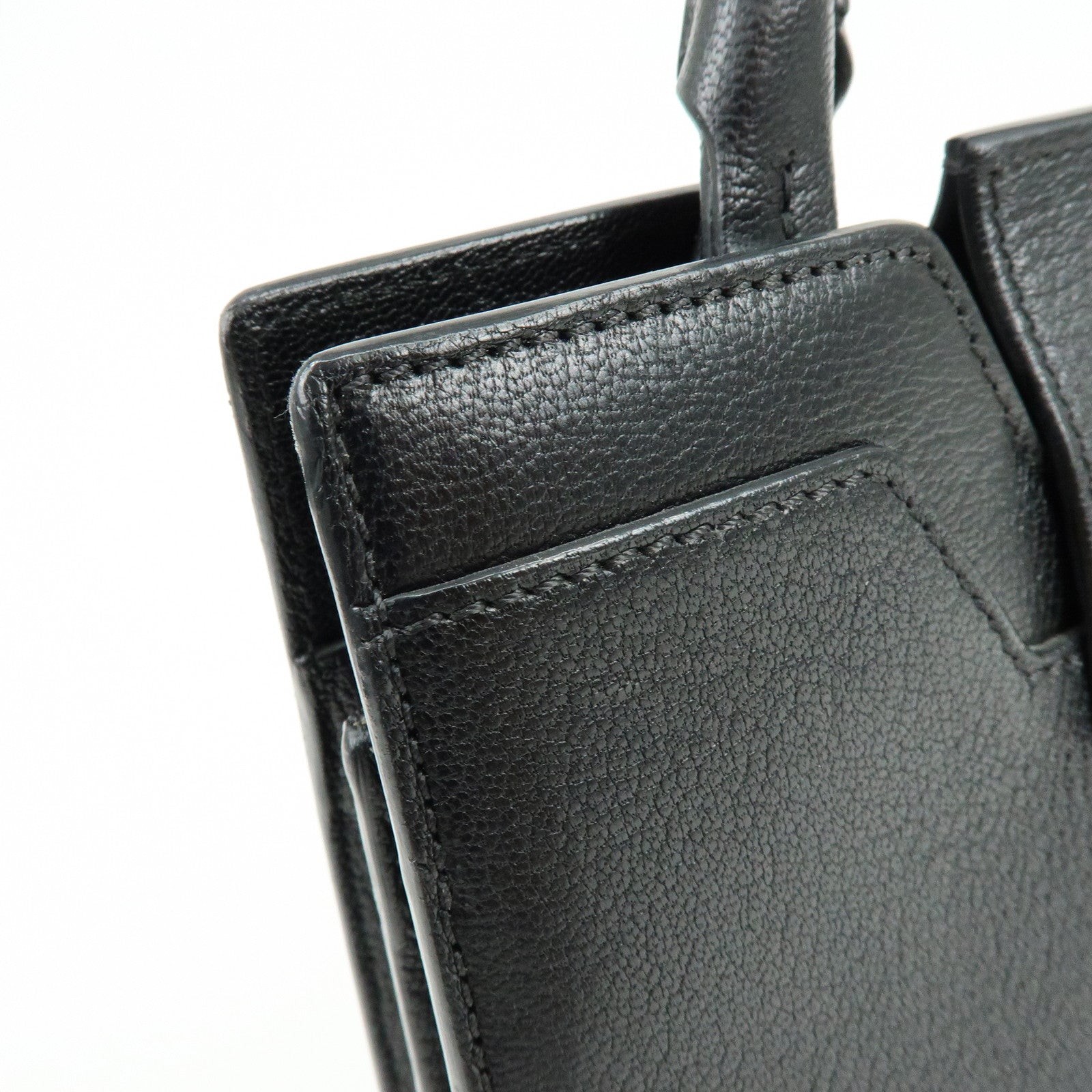 JIMMY CHOO Rebel Bag Leather Hand Bag Black