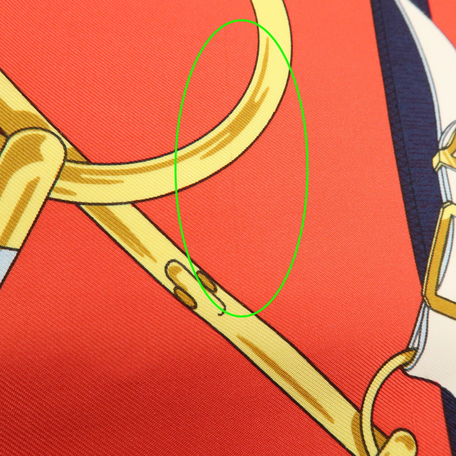 HERMES Carre 90 Silk 100% Eperon d'or Scarf Navy Red