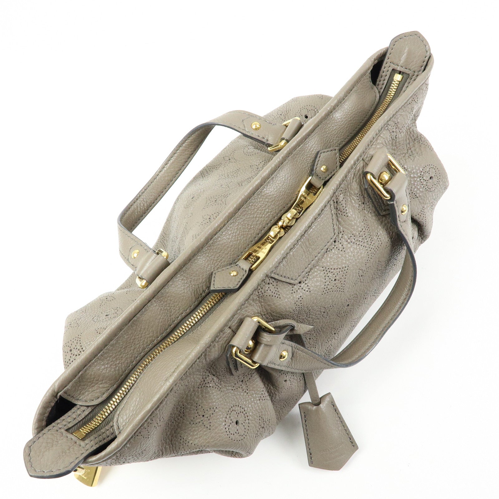 Louis Vuitton Monogram Mahina Stella PM 2Way Hand Bag Taupe M93063