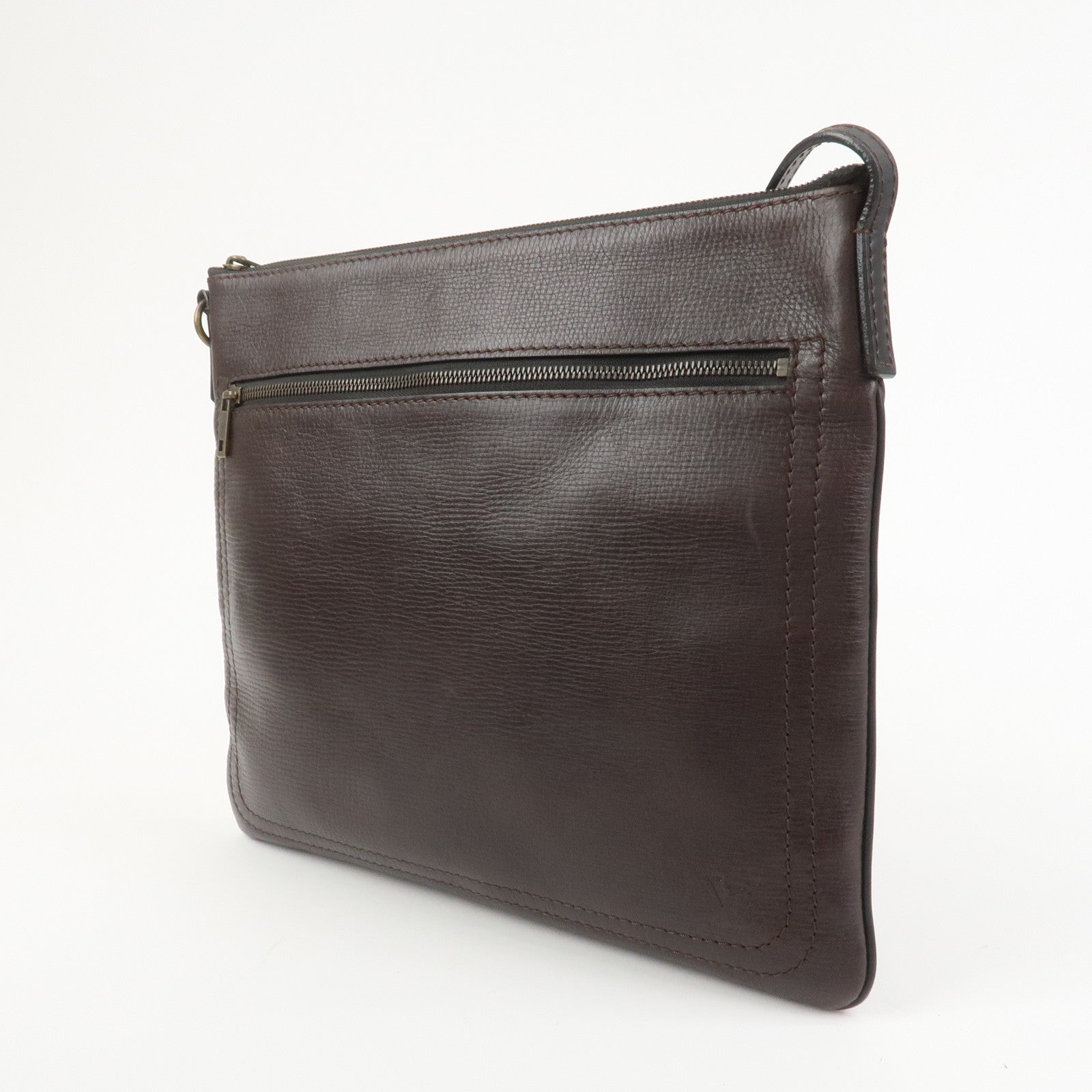 Louis Vuitton Utah Sac Plat Shoulder Bag Crossbody Bag Cafe M92073