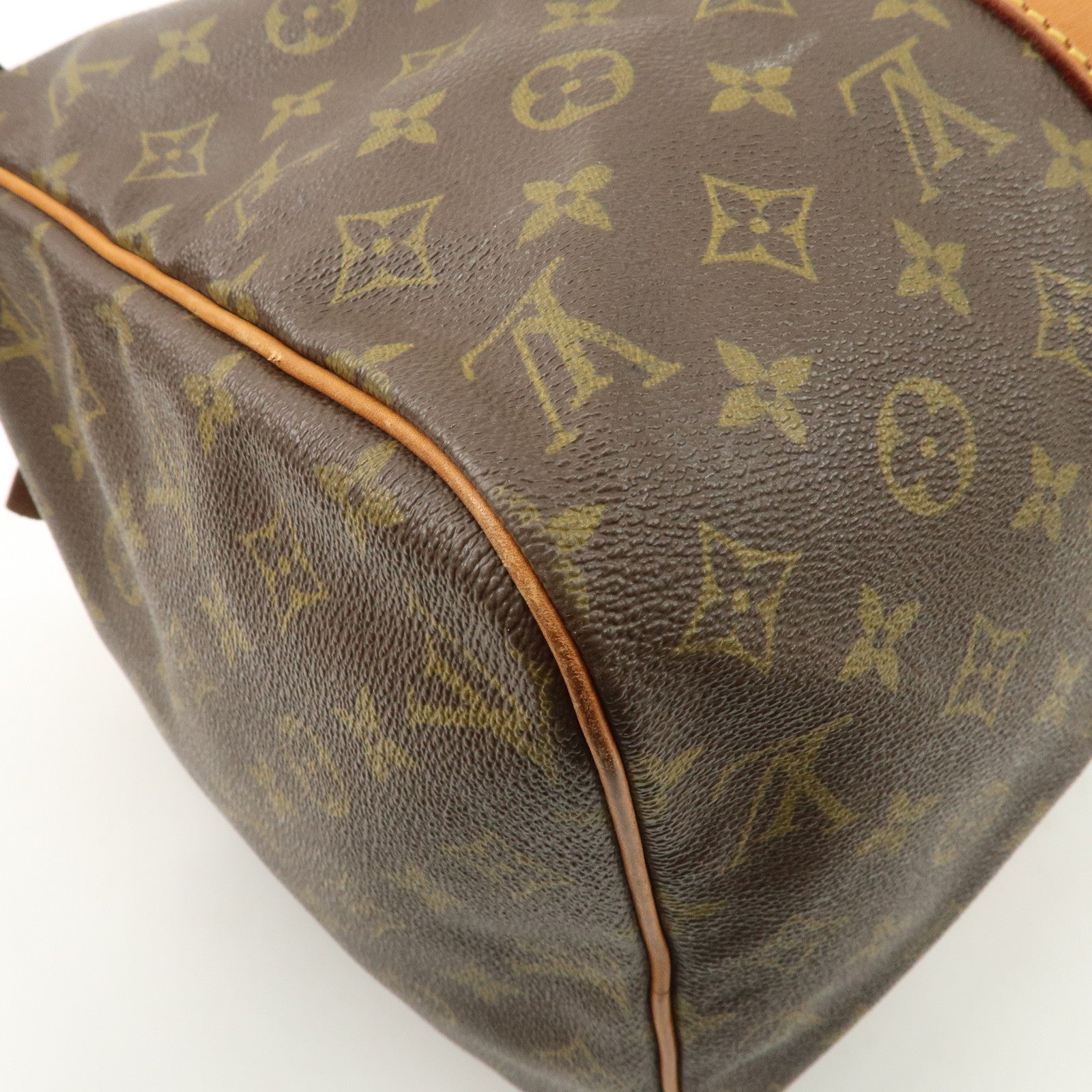 Louis Vuitton Monogram Sac Souple 45 Boston Bag Brown M41624 Used