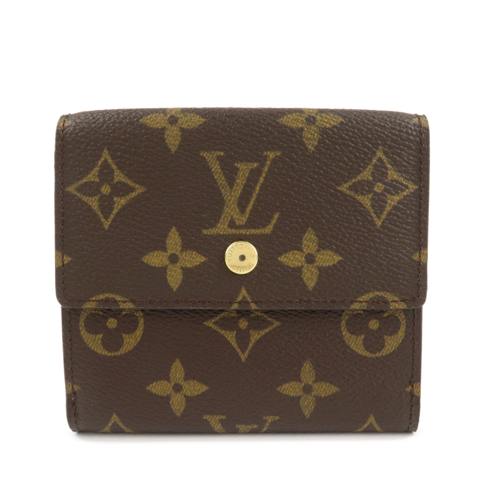 Louis Vuitton Monogram Porte Monnaie Billet Carte Credit Wallet M61652 Used