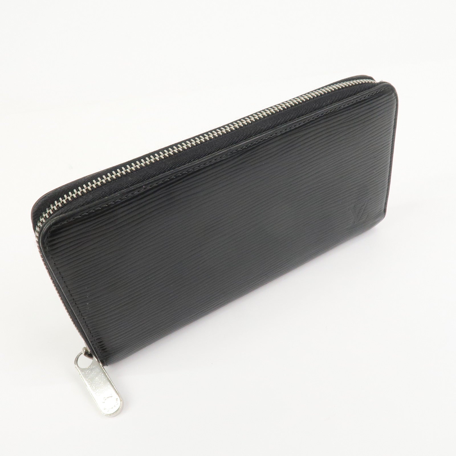Louis Vuitton Epi Leather Round Zippy Long Wallet Noir Black M60072