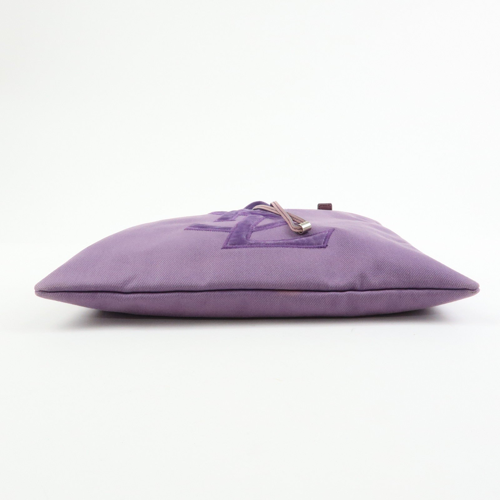 SAINT LAURENT PARIS Kahala Cassandra Canvas Tote Bag Purple 121631