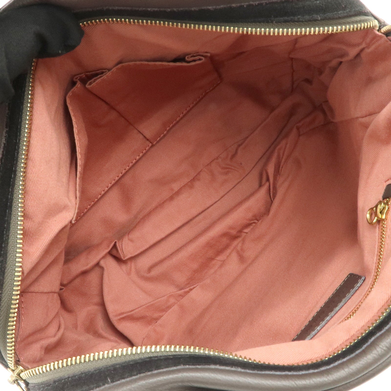 Chloe See by Chloe Leather Shoulder Bag Hand Bag Ribbon Brown