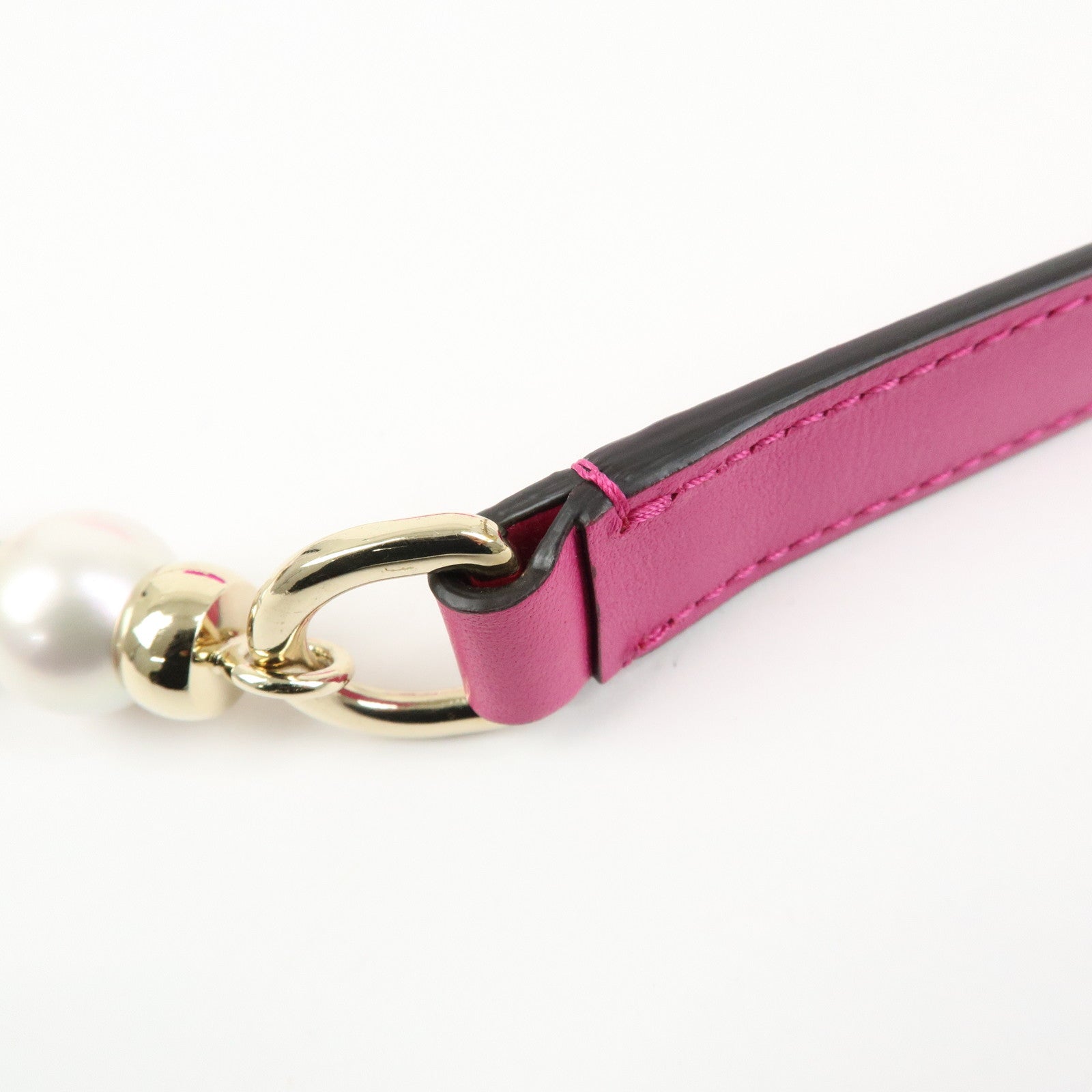 JIMMY CHOO Varenne Avenue Quad Satin Pearl Beads Shoulder Bag Pink