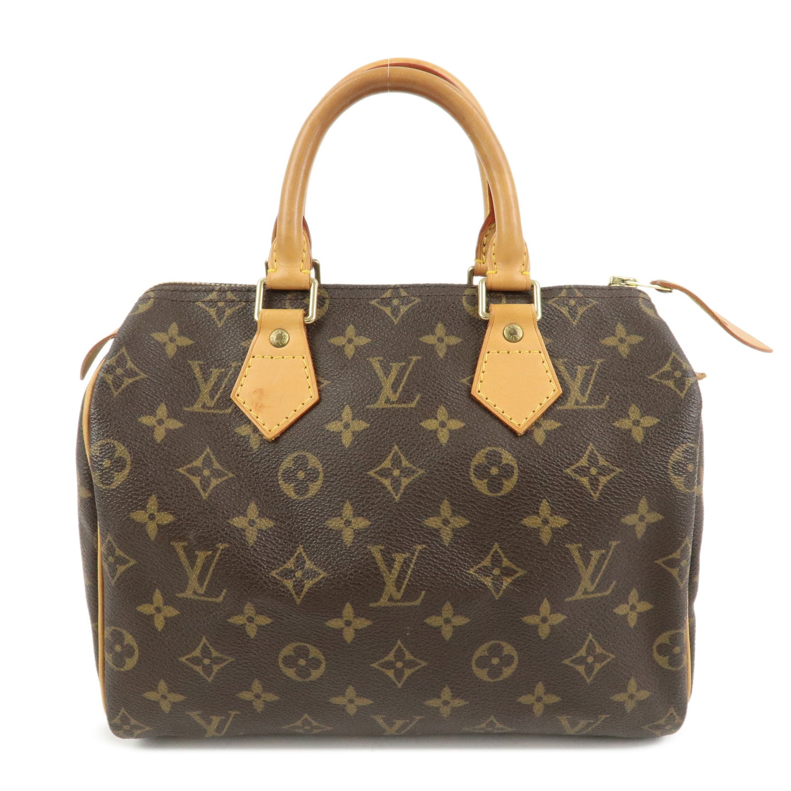 Louis Vuitton Monogram Speedy 25 Boston Bag Hand Bag Brown M41528