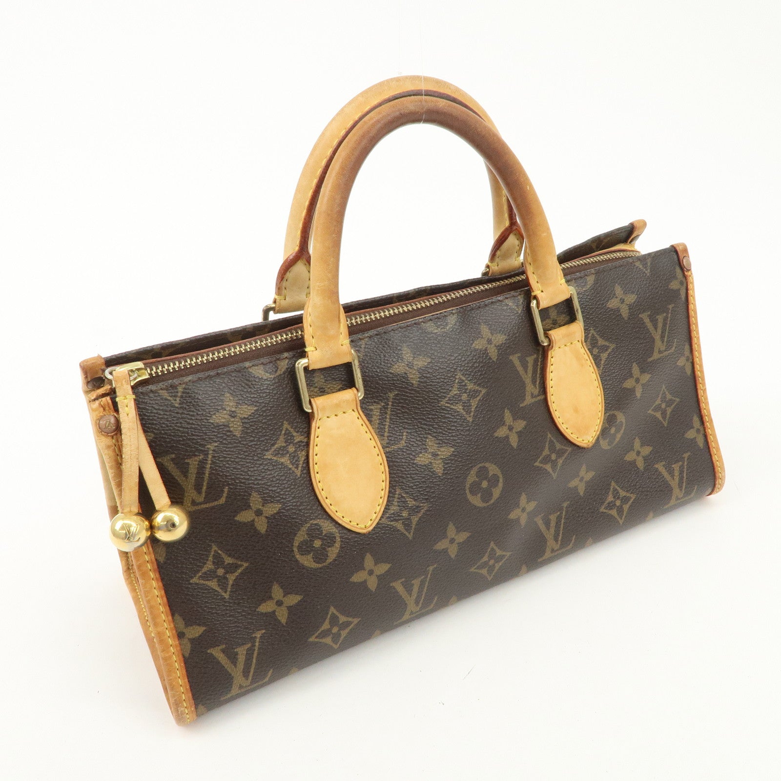 Louis Vuitton Monogram Popincourt Hand Bag Brown M40009 Used
