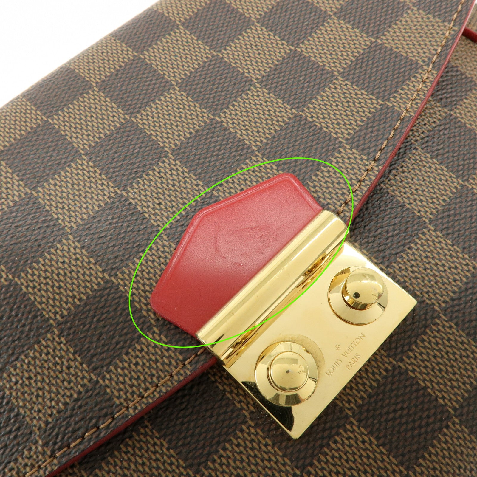 Louis Vuitton Damier Ebene Kaisa Clutch Chain Shoulder Bag N41596