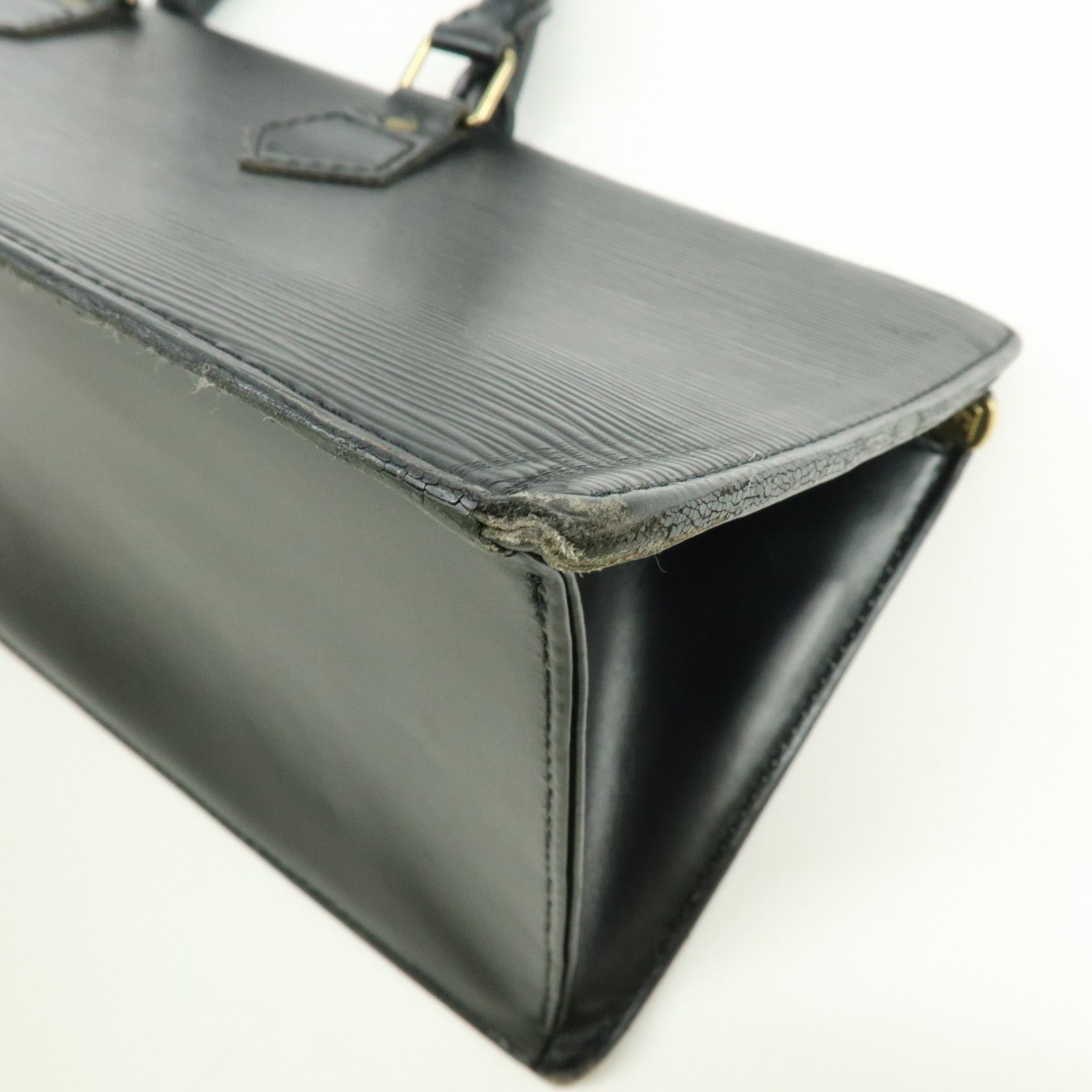Louis Vuitton Epi Leather Sac Triangle Hand Bag Noir Black M52092