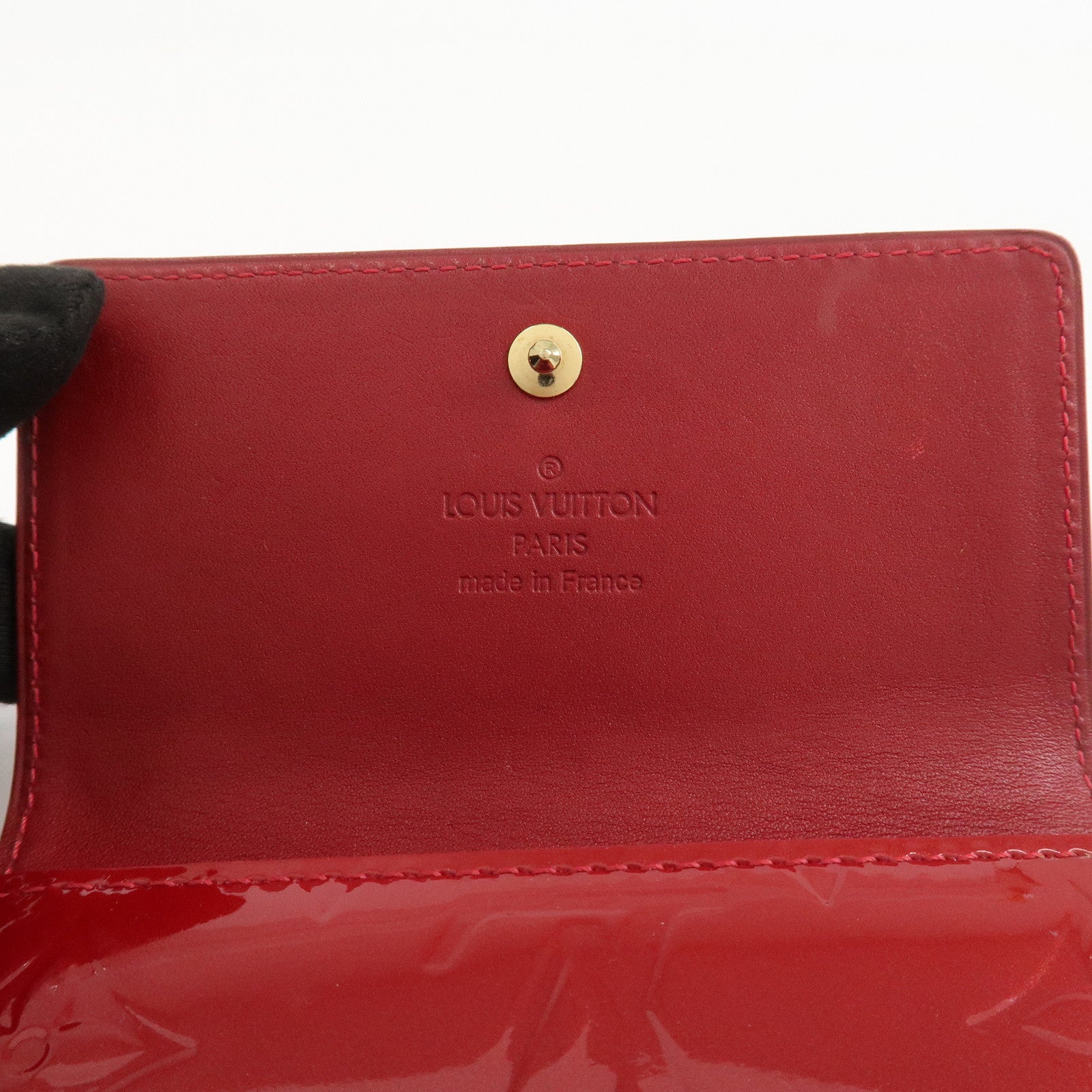 Louis Vuitton Vernis Porte Monnaie Billets Cartes de Credit M91982