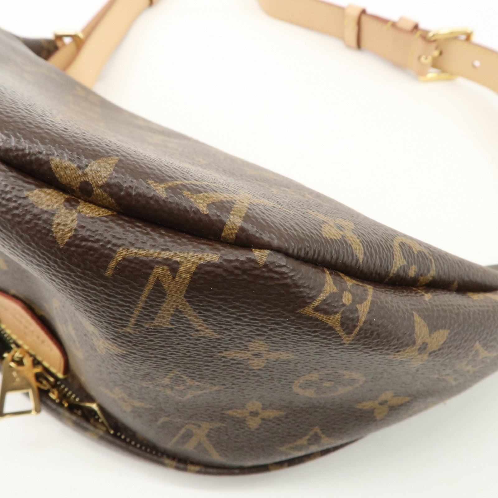 Louis Vuitton Monogram Bumbag Crossbody Bag Brown M43644 Used