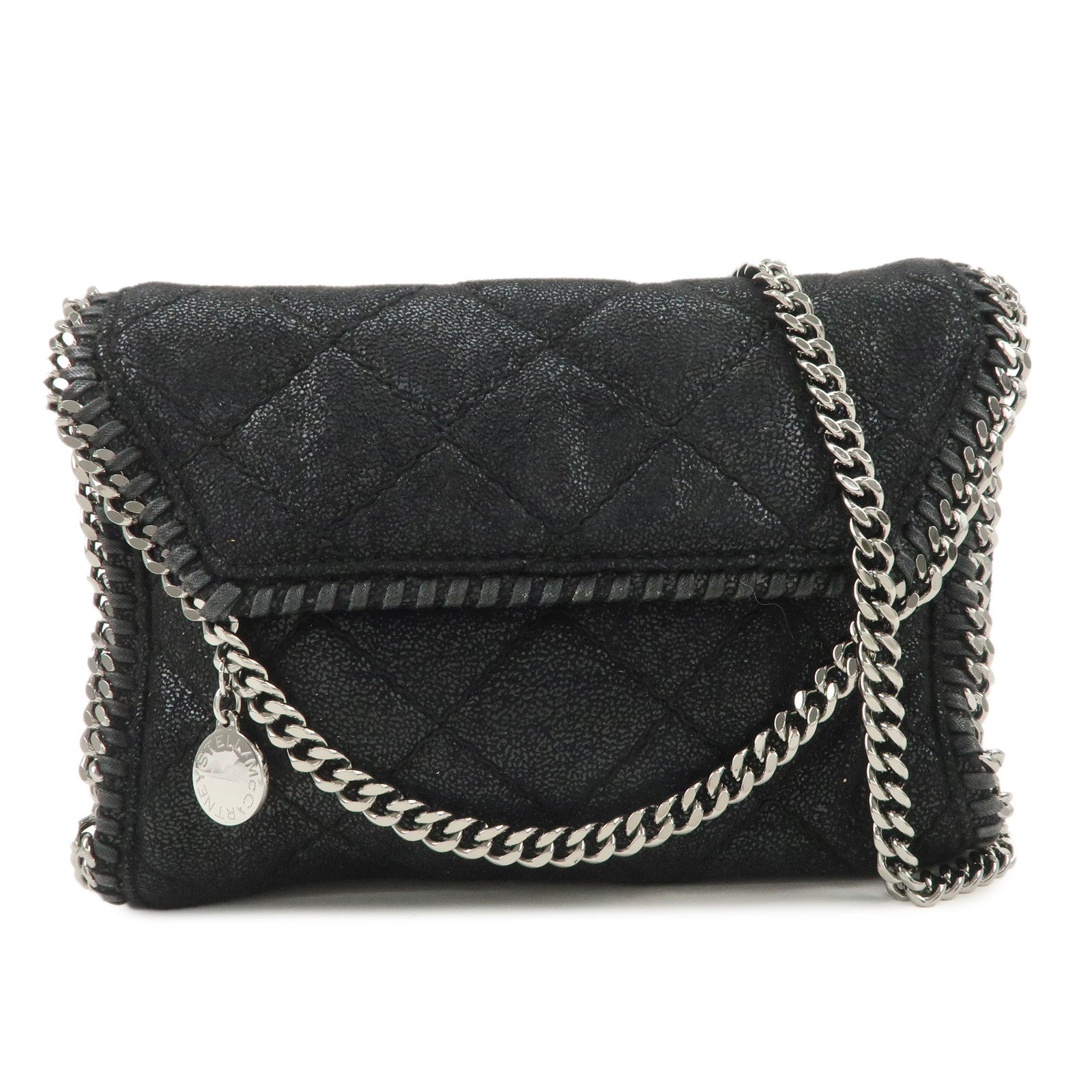 STELLA MCCARTNEY Falabella Quilting 2Way Hand Shoulder Bag Black