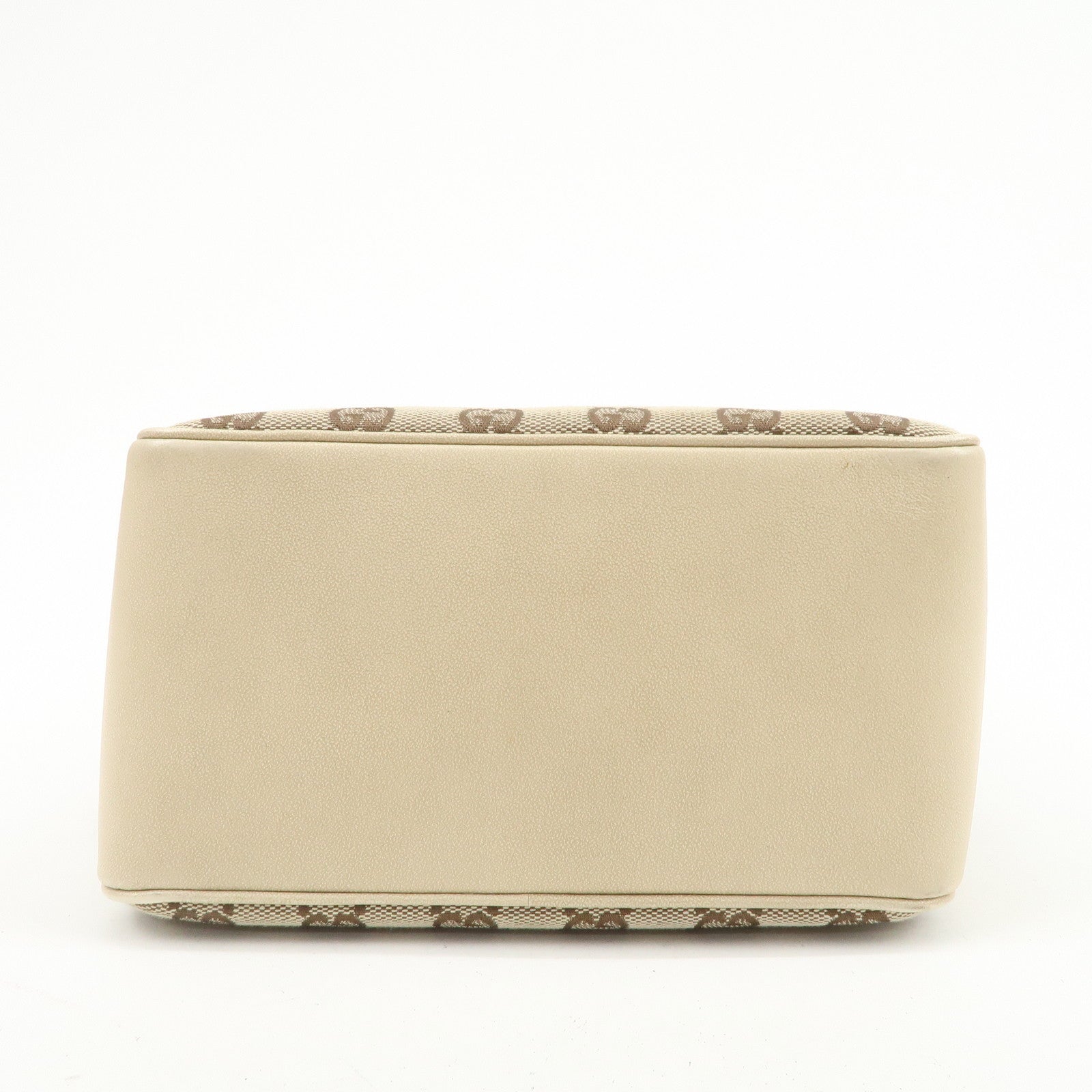 GUCCI GG Canvas Leather Shoulder Bag Hand Shoulder Bag Ivory 109143