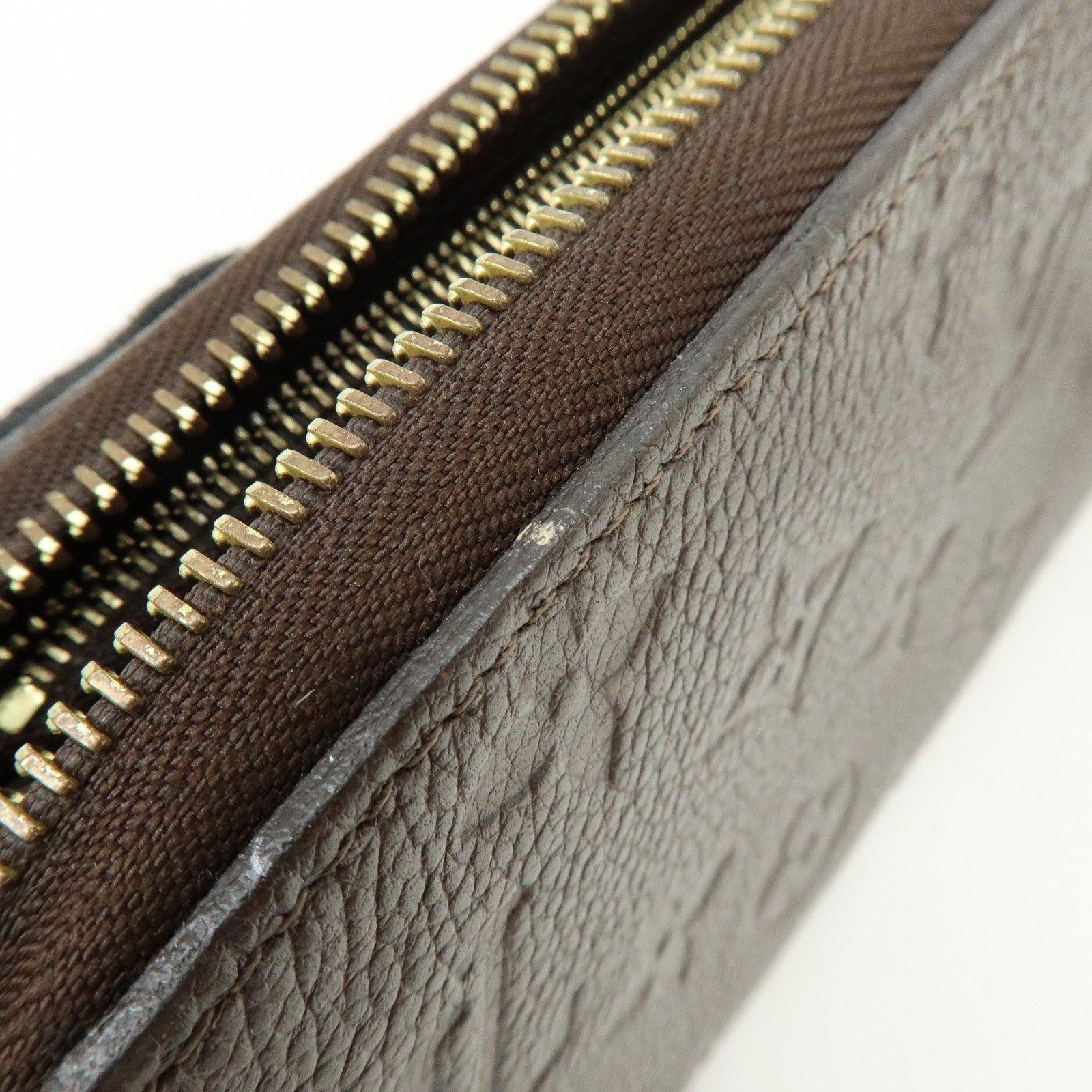 Louis Vuitton Monogram Empreinte Round Zippy Wallet Terre M60548