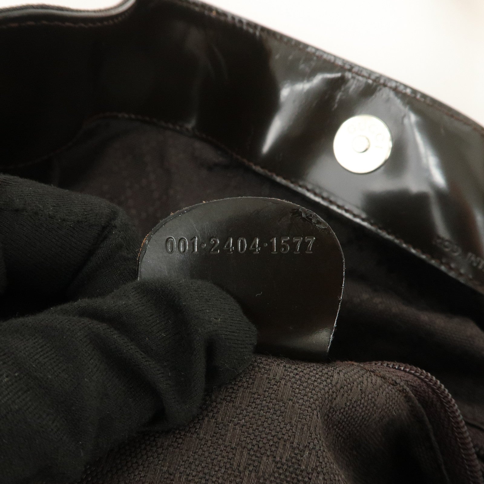 GUCCI Bamboo Nylon Leather 2Way Bag Hand Bag Shoulder Bag 001・2404