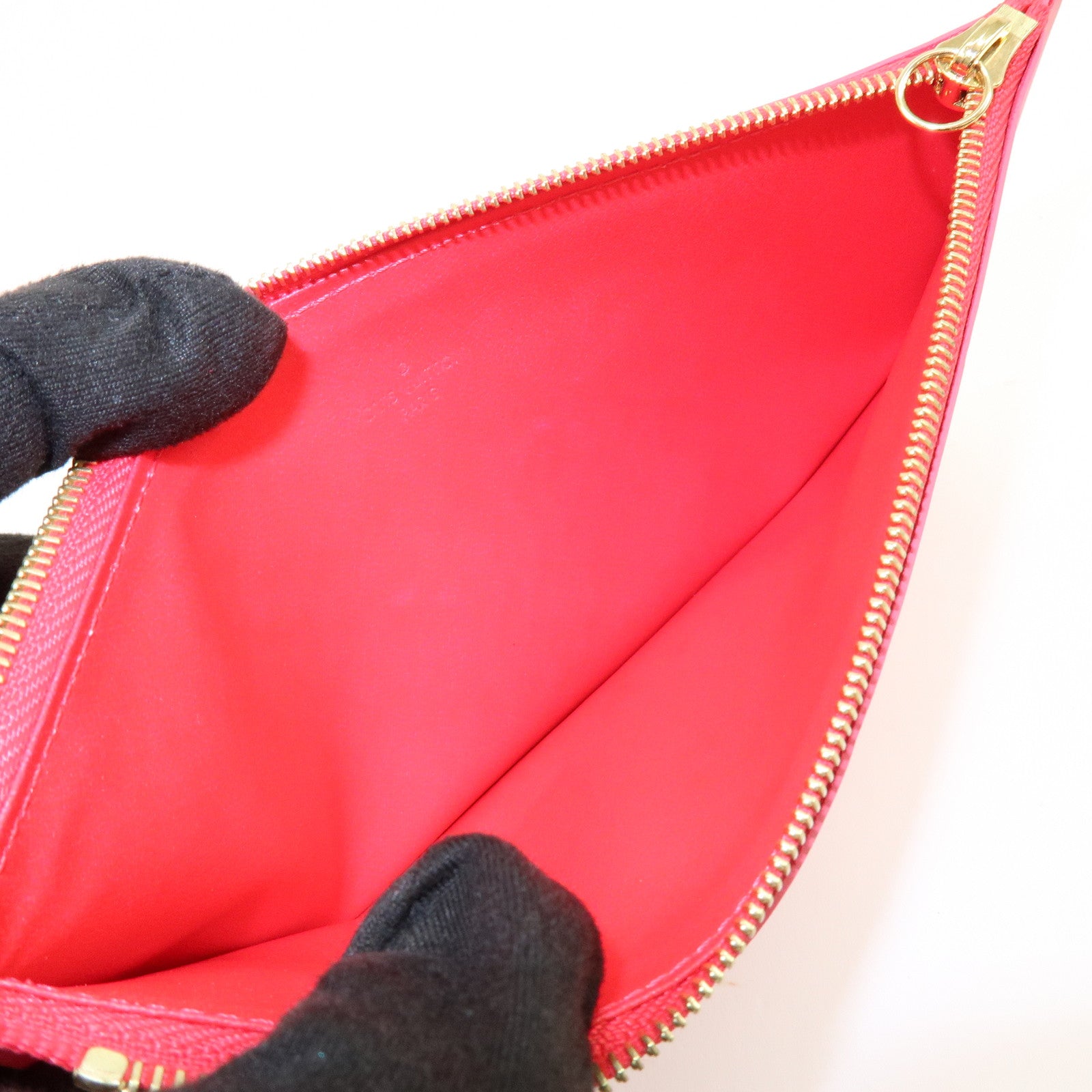 Louis Vuitton Monogram Vernis Leather Pochette Felicie Pink M61787