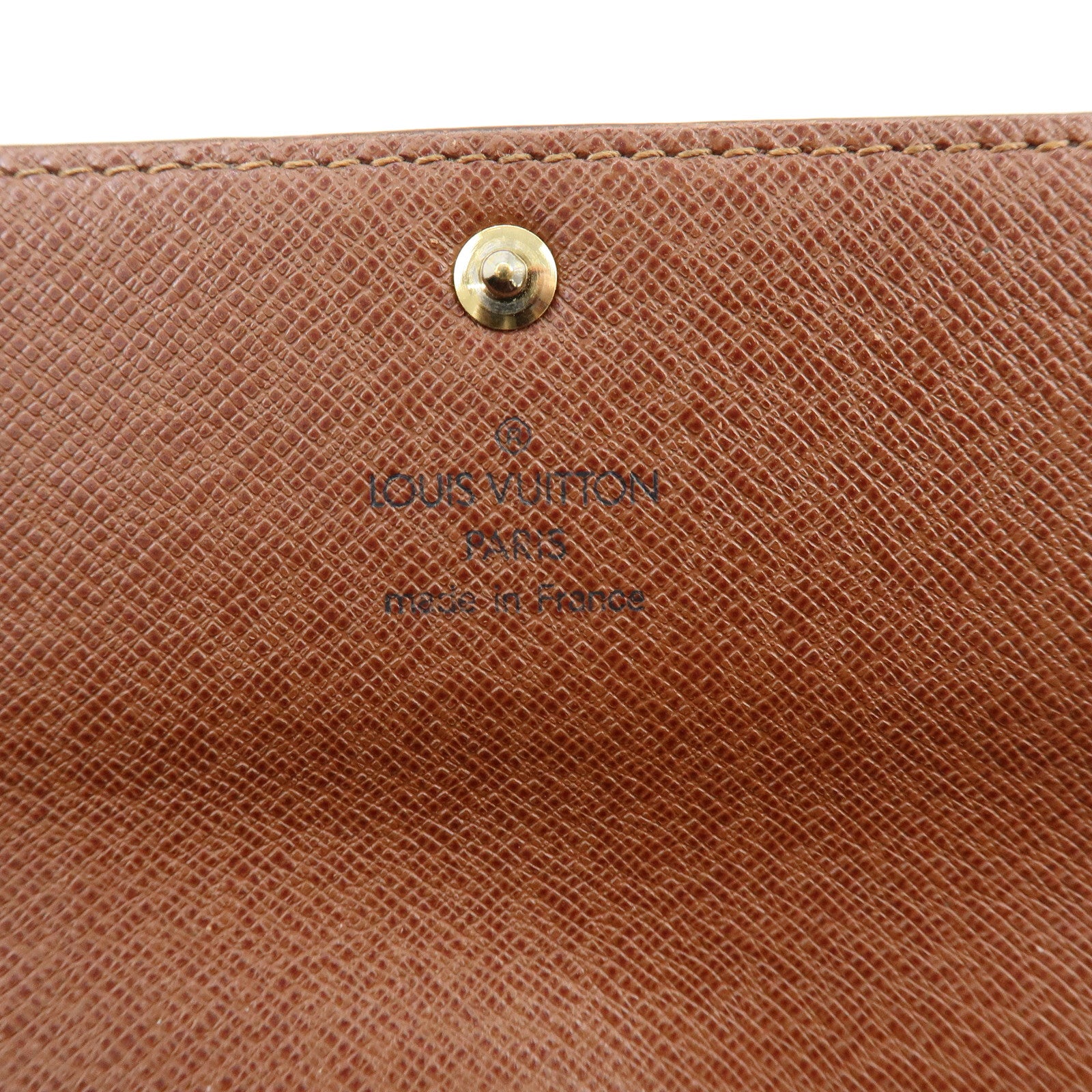 Louis Vuitton Monogram Portefeuille Sarah Long Wallet Brown M61734