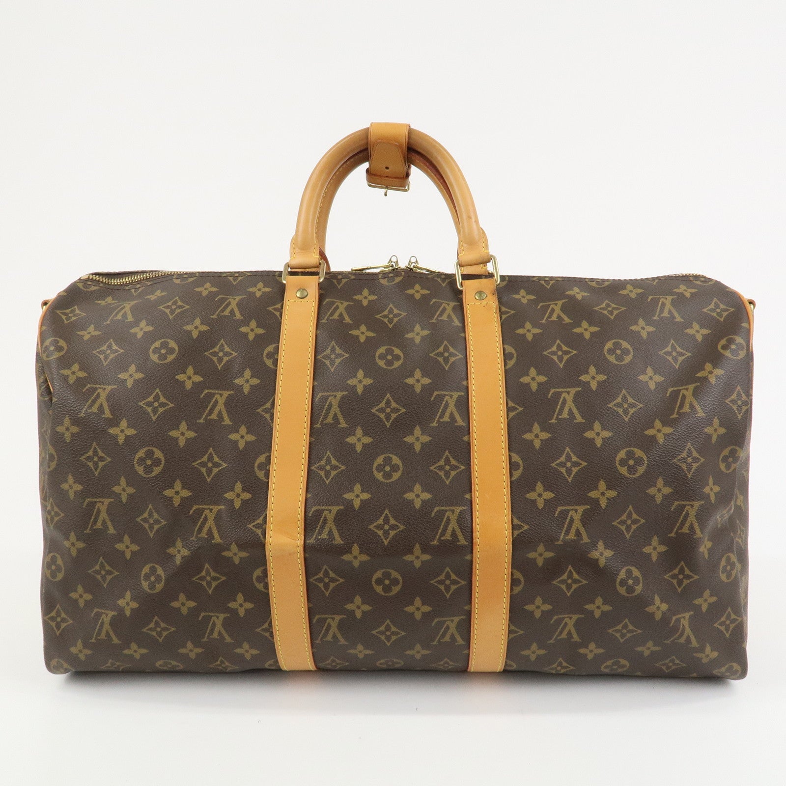 Louis Vuitton Monogram Keep All Bandouliere 50 Boston Bag M41416