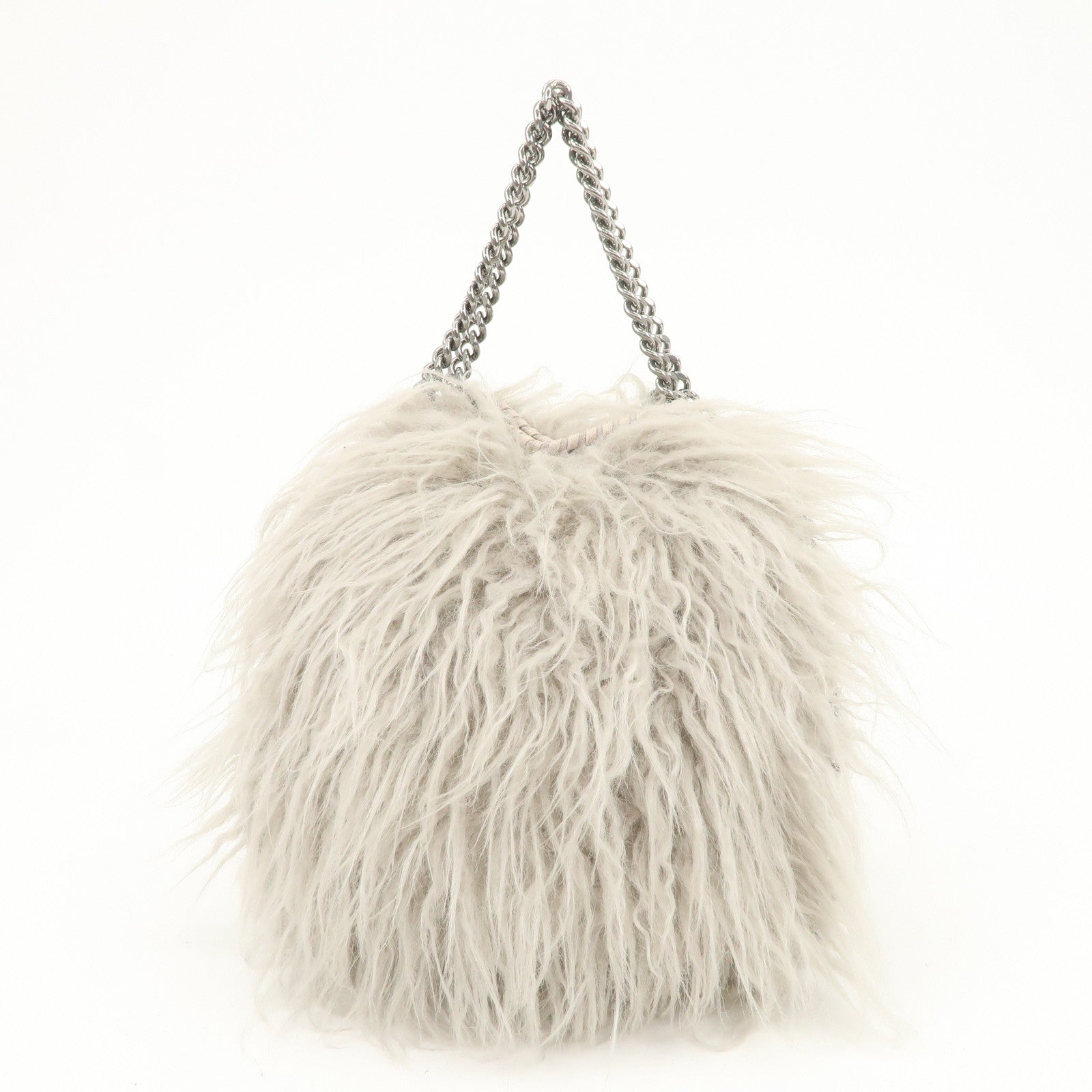 STELLA MCCARTNEY Falabella 2Way Bag Hand Bag Shoulder Bag Gray