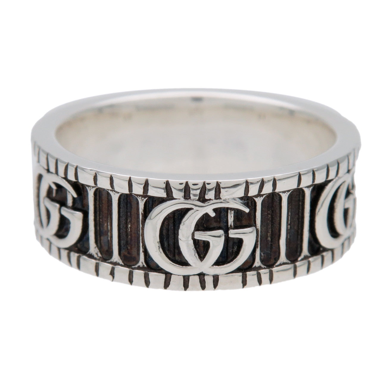 GUCCI Double G Ring SV925 Silver #21 US9.5 EU60.5 HK21