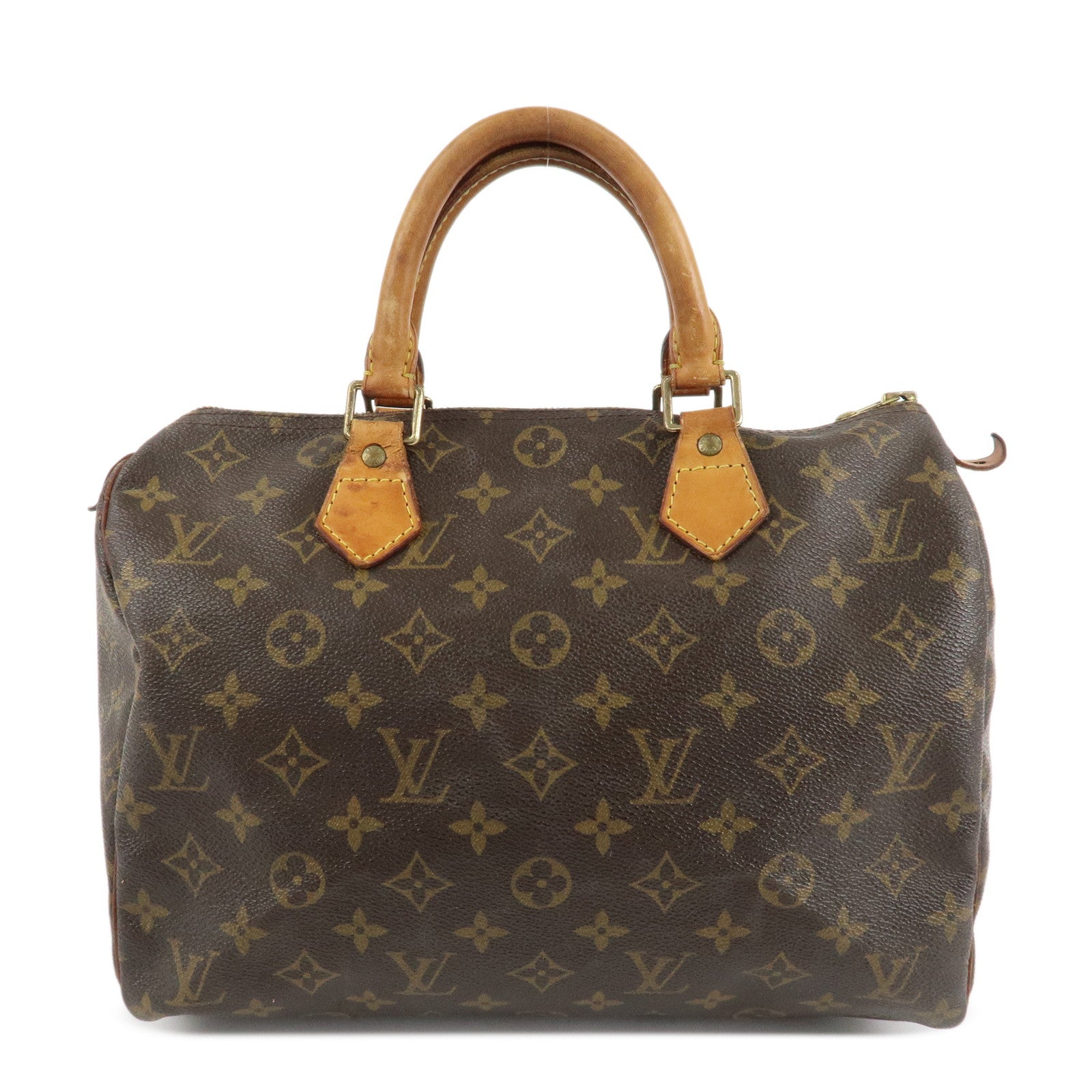 Louis Vuitton Monogram Speedy 30 Boston Bag Hand Bag M41526 Used
