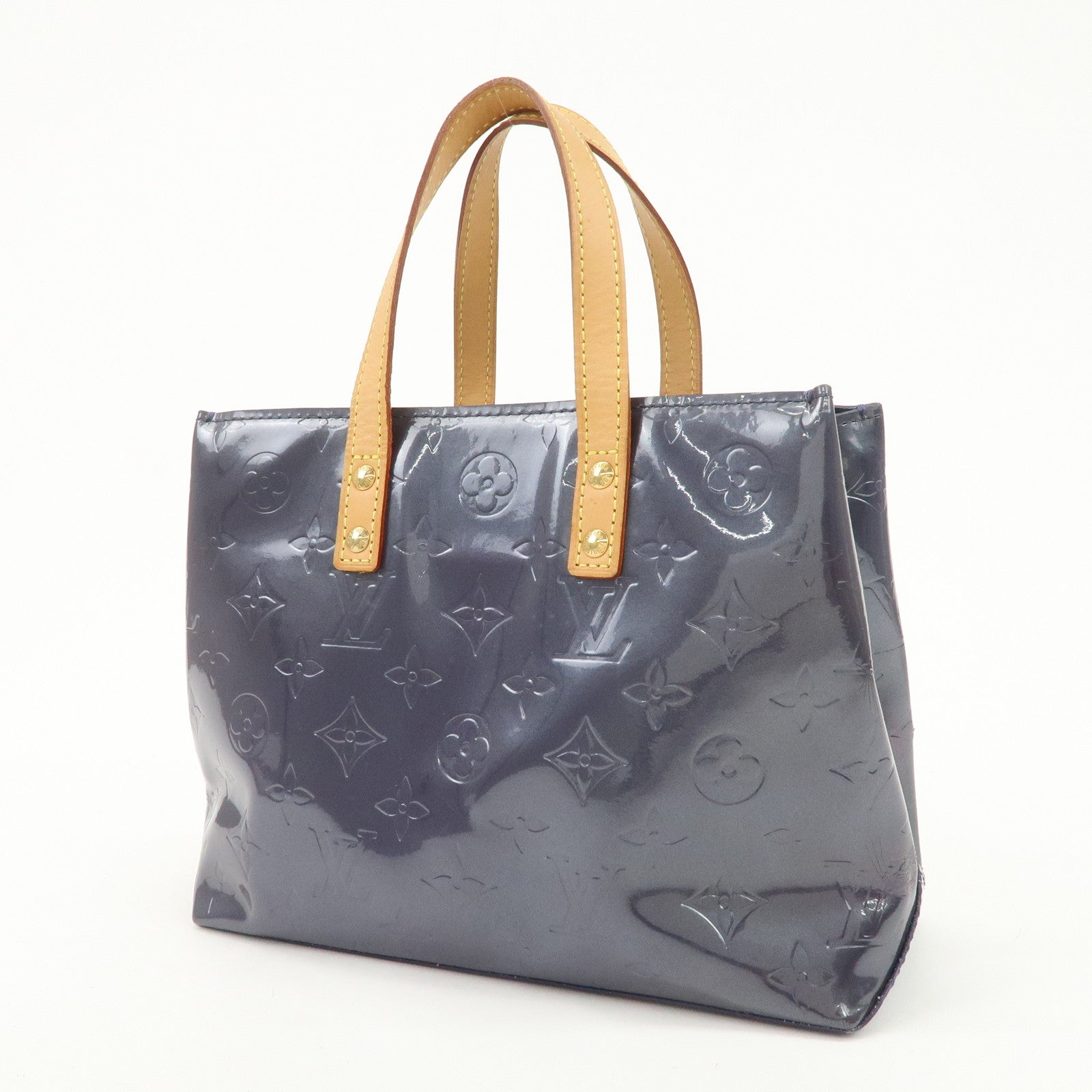 Louis Vuitton Monogram Vernis Lead PM Hand Bag Indigo M91335