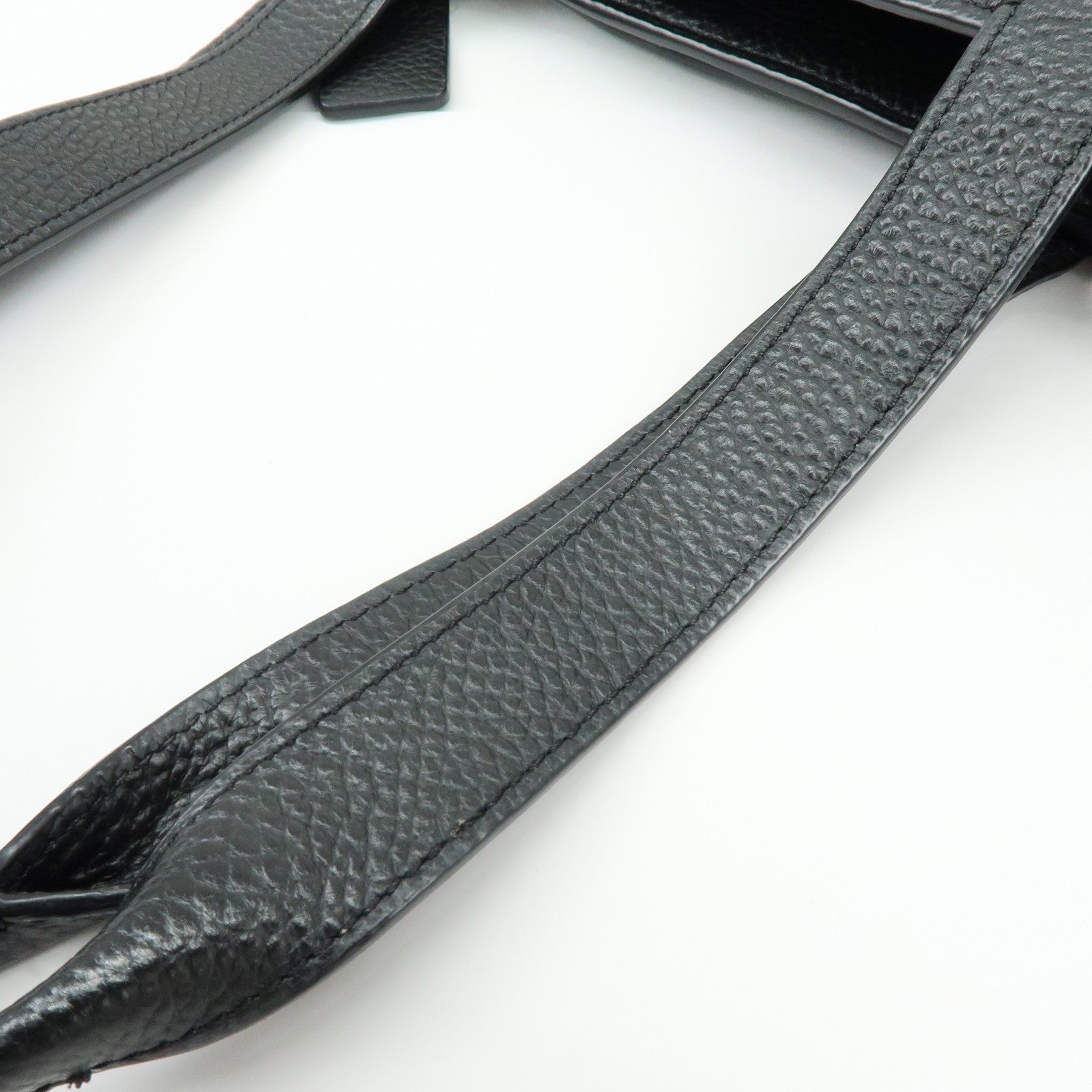 COACH Leather Tote Bag Hand Bag Shoulder Bag Black