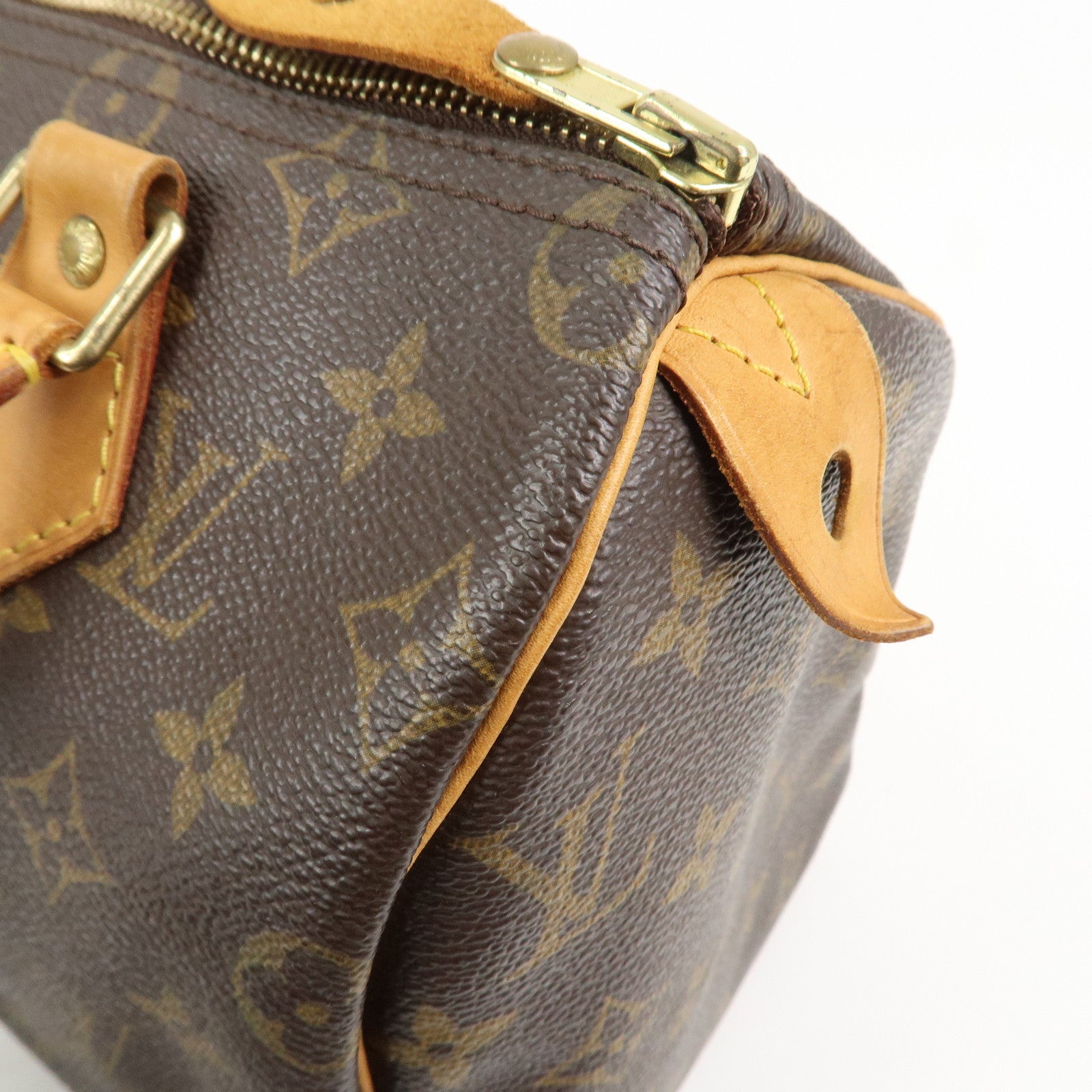 Louis Vuitton Monogram Speedy 25 Boston Bag Hand Bag Brown M41528