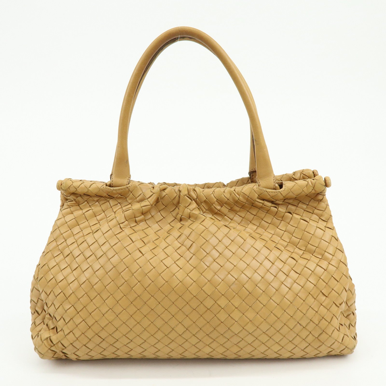 BOTTEGA VENETA Intrecciato Nappa Leather Hand Shoulder Bag Brown