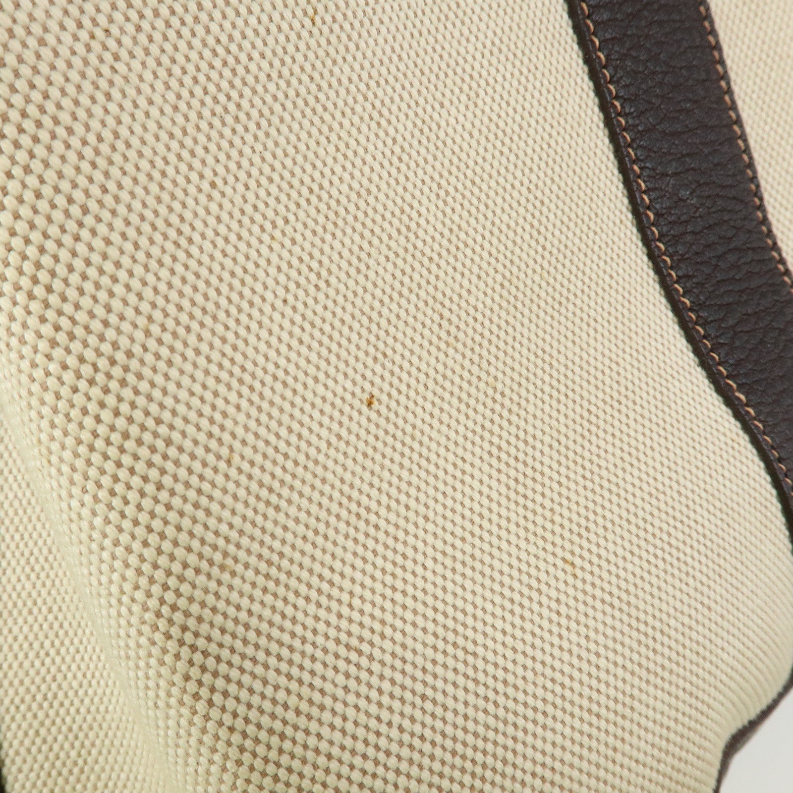 HERMES Garden Party PM Toile Ash Leather I Stamped Tote Bag Natural