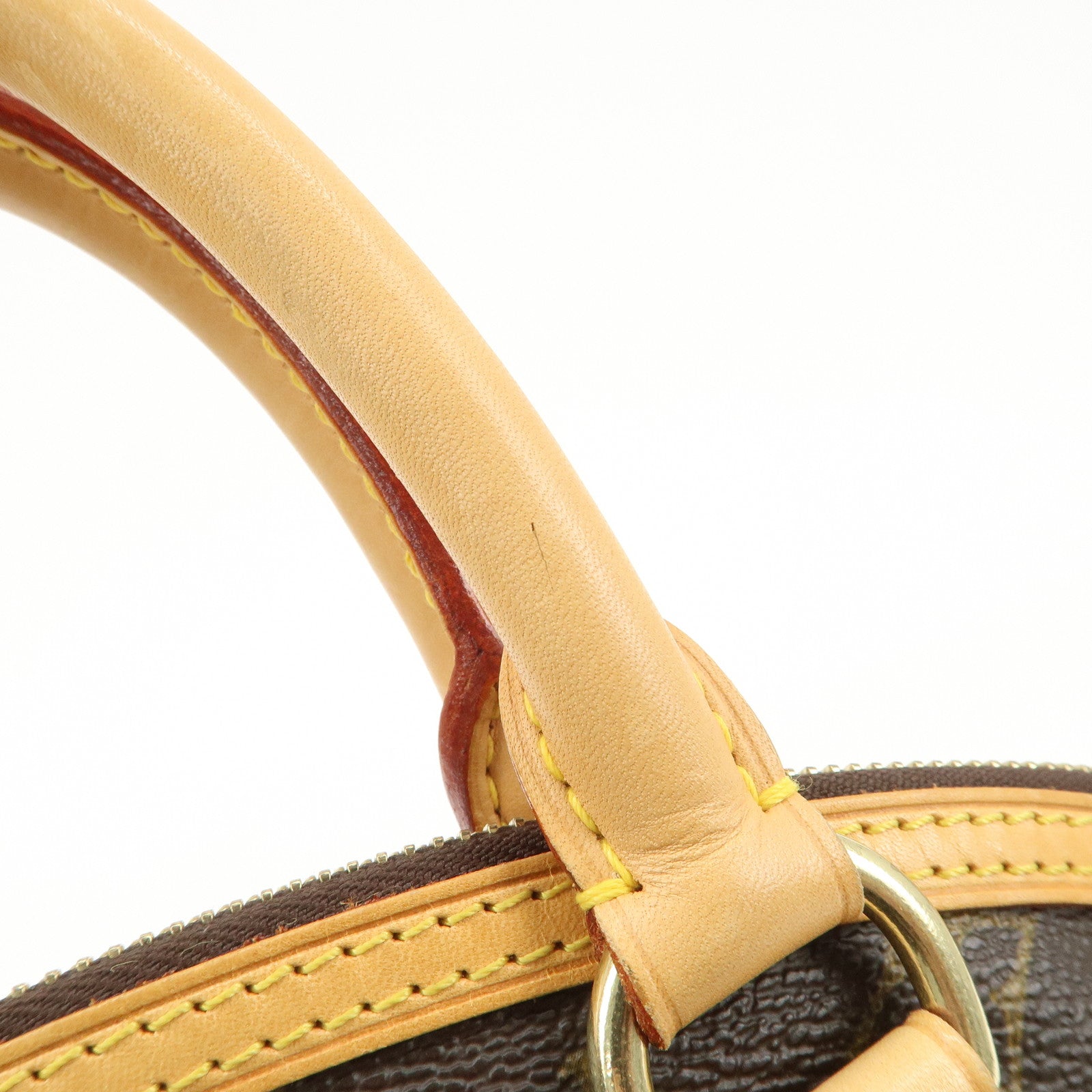 Louis Vuitton Monogram Lock It Hand Bag Old Style Brown M40102 Used